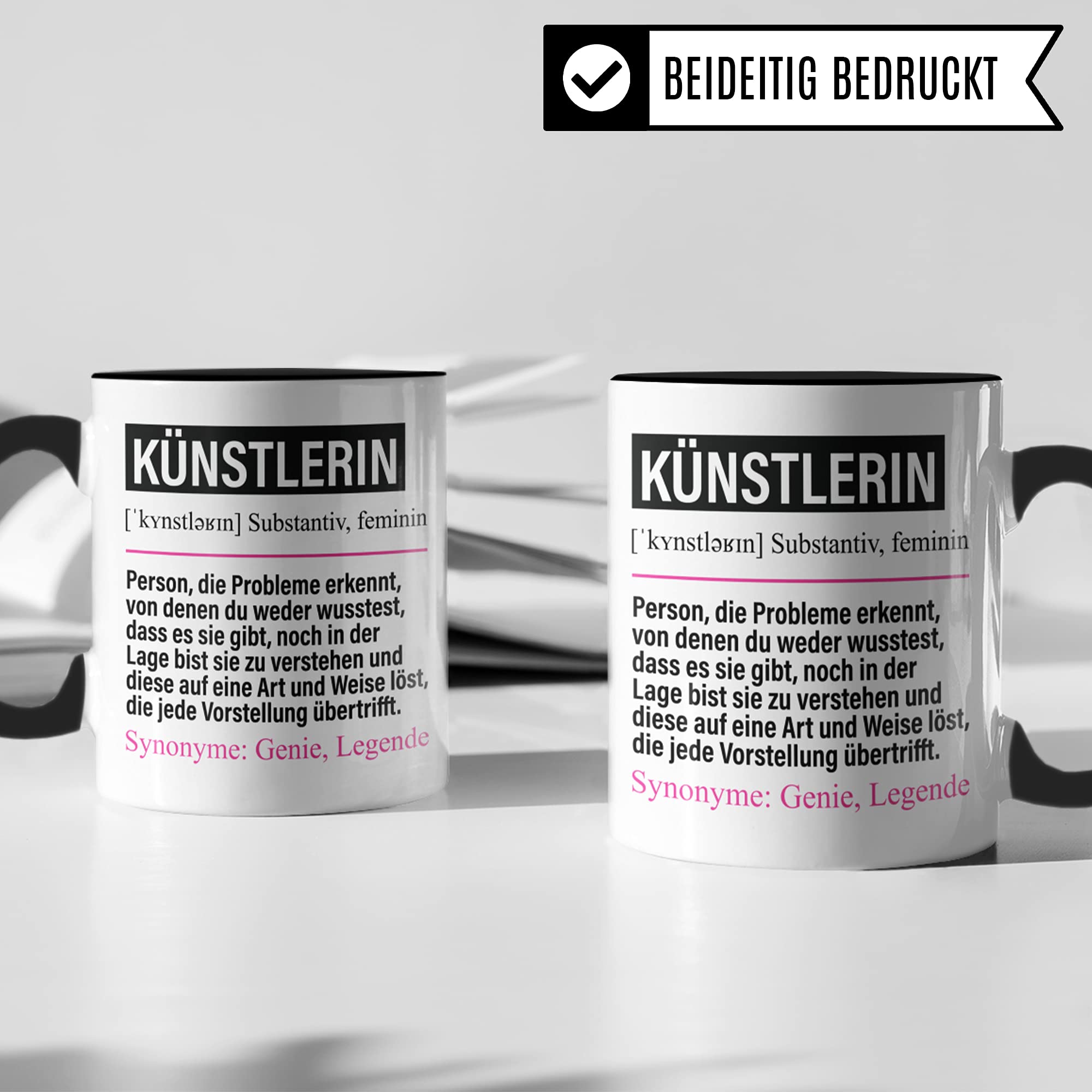 Künstlerin Tasse lustig, Künstlerin Geschenk Beruf, Spruch Kunstschaffende Geschenkidee, Kaffeetasse Beruf Kunst Kaffeebecher Teetasse Becher