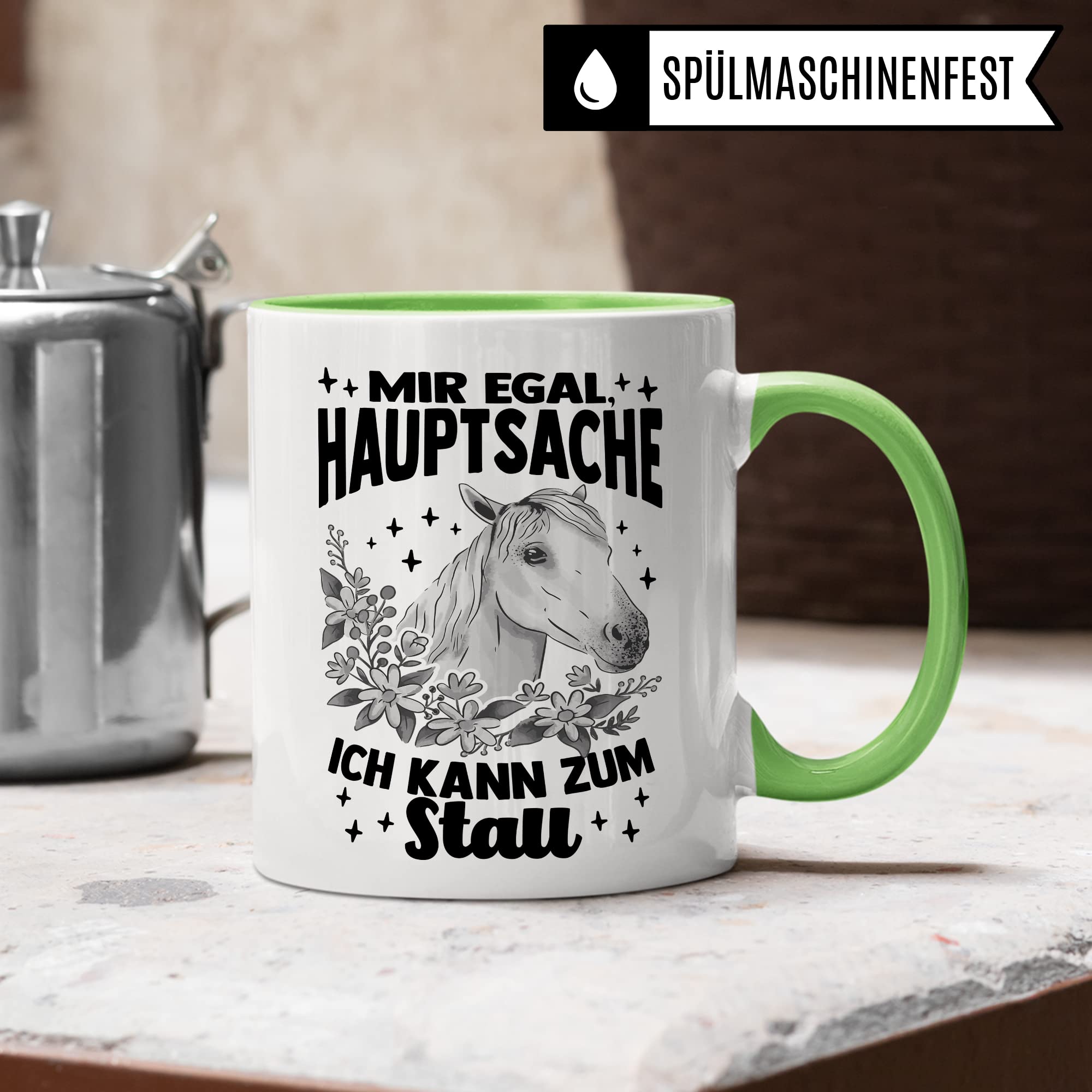 Tasse Pferd Stall Pferde Kaffeetasse Reiterin Kaffee-Becher Reiten bester Freund Vierbeiner Teetasse Pferdemädchen Stallmädchen Pferdeliebhaber Geschenk Geschenkidee Reiter