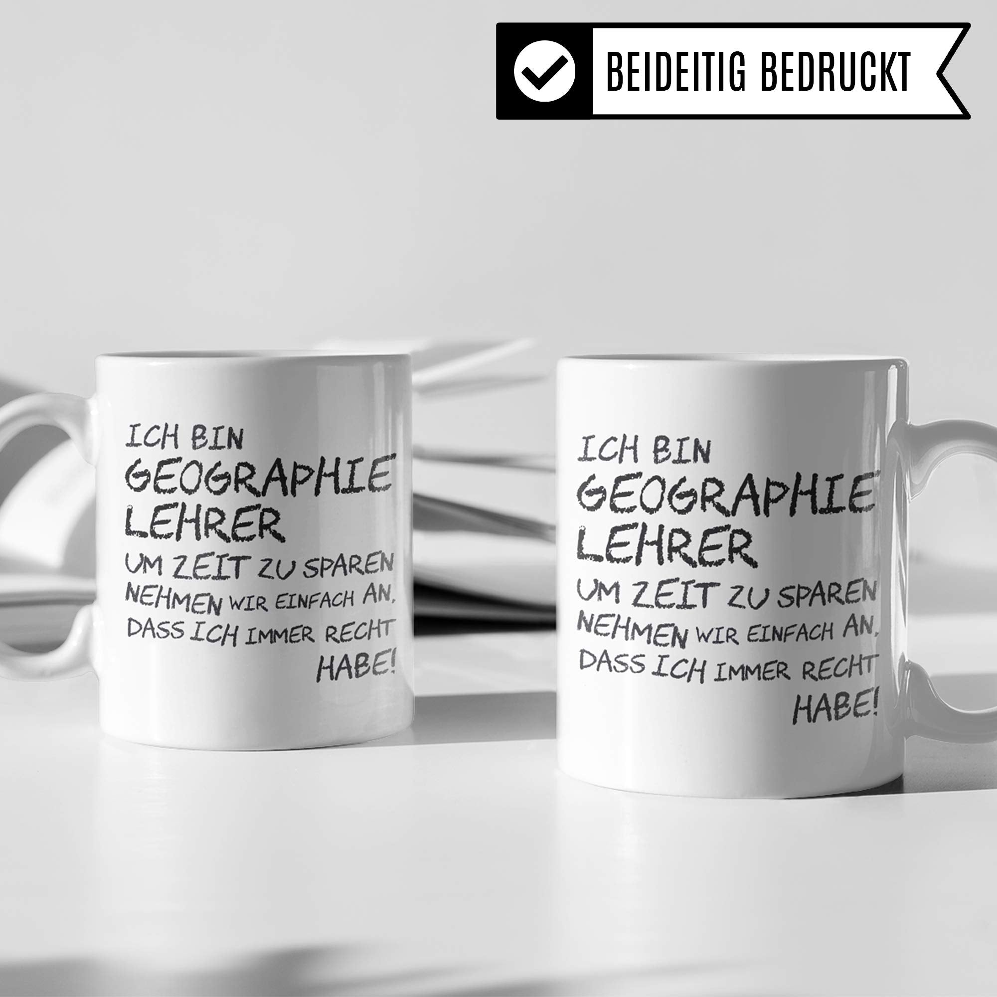 Pagma Druck Geographie Lehrer Tasse, Geschenk für Geographielehrer, Kaffeetasse Geschenkidee Lehrer Tasse Geolehrer lustig, Kaffeebecher Lehramt Schule Abschied Abschluss Witz