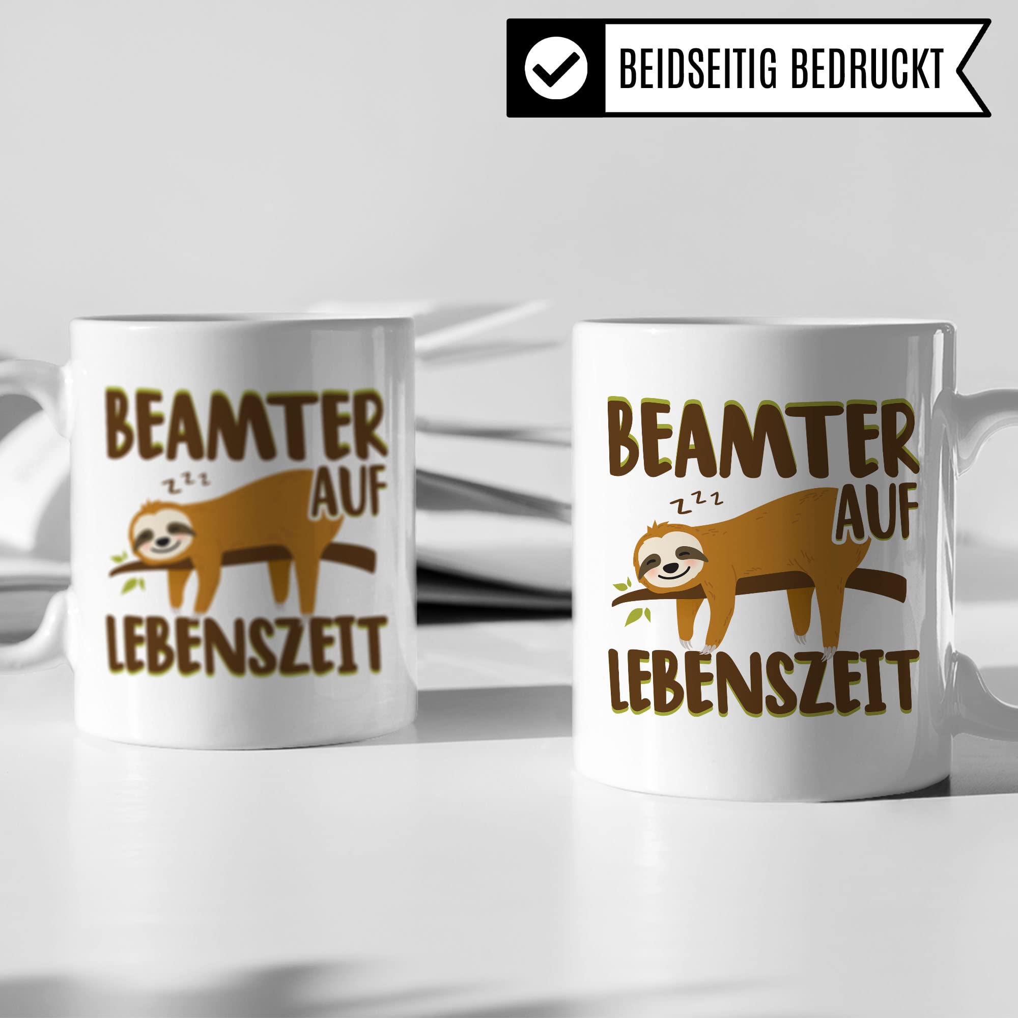 Tasse Beamter auf Lebenszeit Geschenk Beamtin Beamte Geschenke Spruch öffentlicher Dienst Beruf Geschenkidee Polizei Verbeamtung Feuerwehr Kaffeetasse Beamtentum Kaffee-Becher