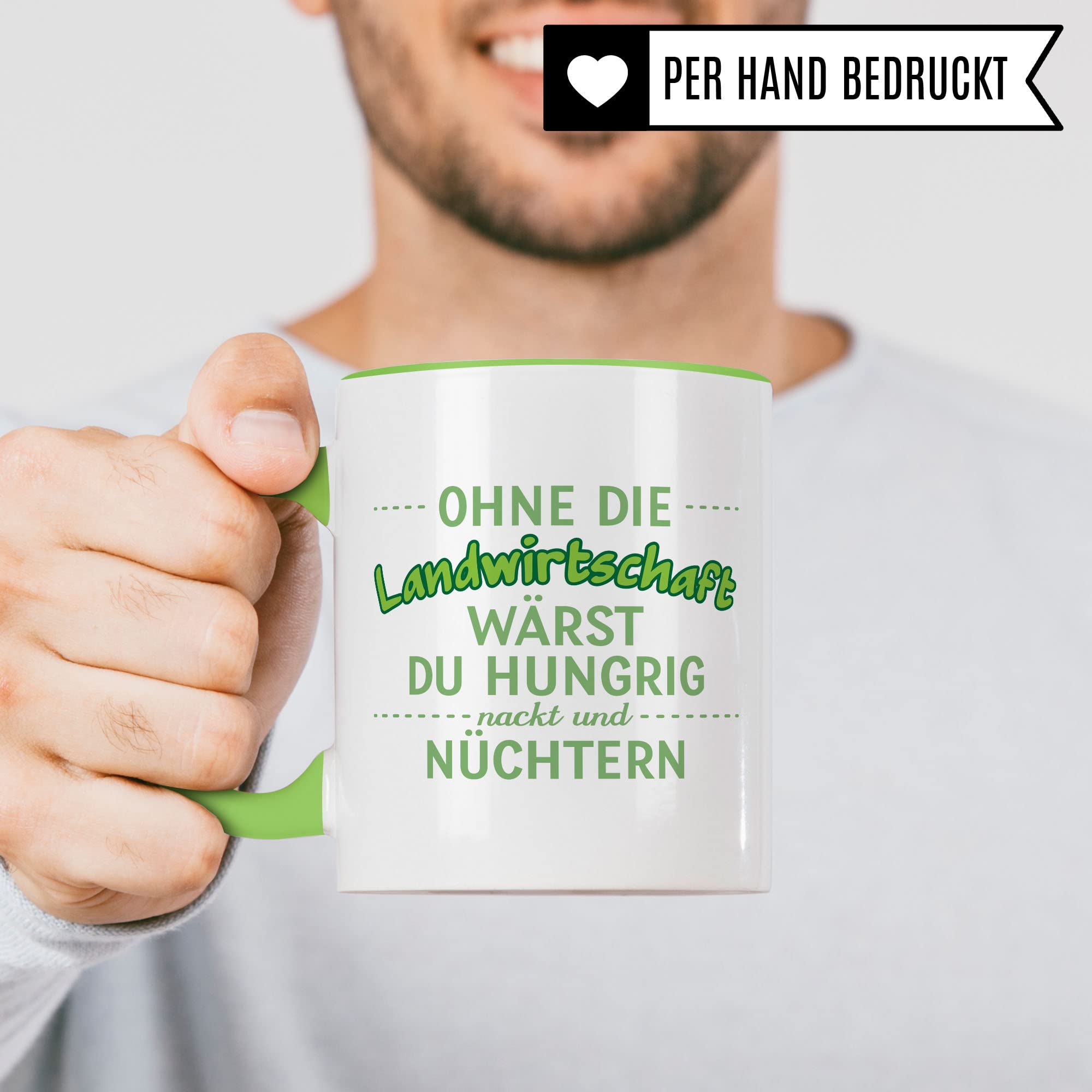 Landwirt Tasse Geschenk Landwirtschaft Kaffeetasse Witz Geschenkidee für Bauer Kaffeebecher Humor Becher