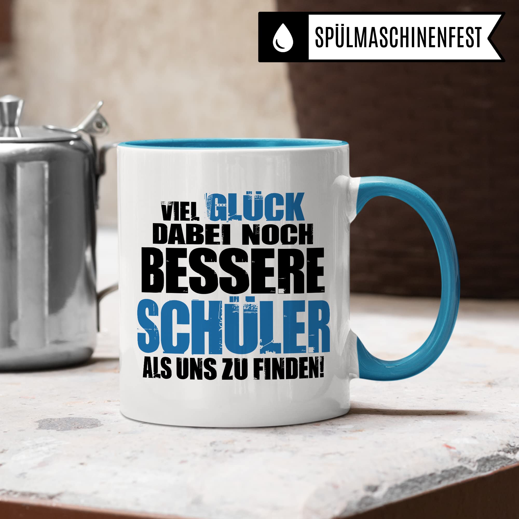 Lustige Lehrer Tasse mit Spruch Geschenk Lehrerin Kaffee-Tasse Kaffee-Becher Lehrer Geschenkidee Grundschule Tasse Abschied Lehrerin Abschiedsgeschenk Lehrer Gymnasium