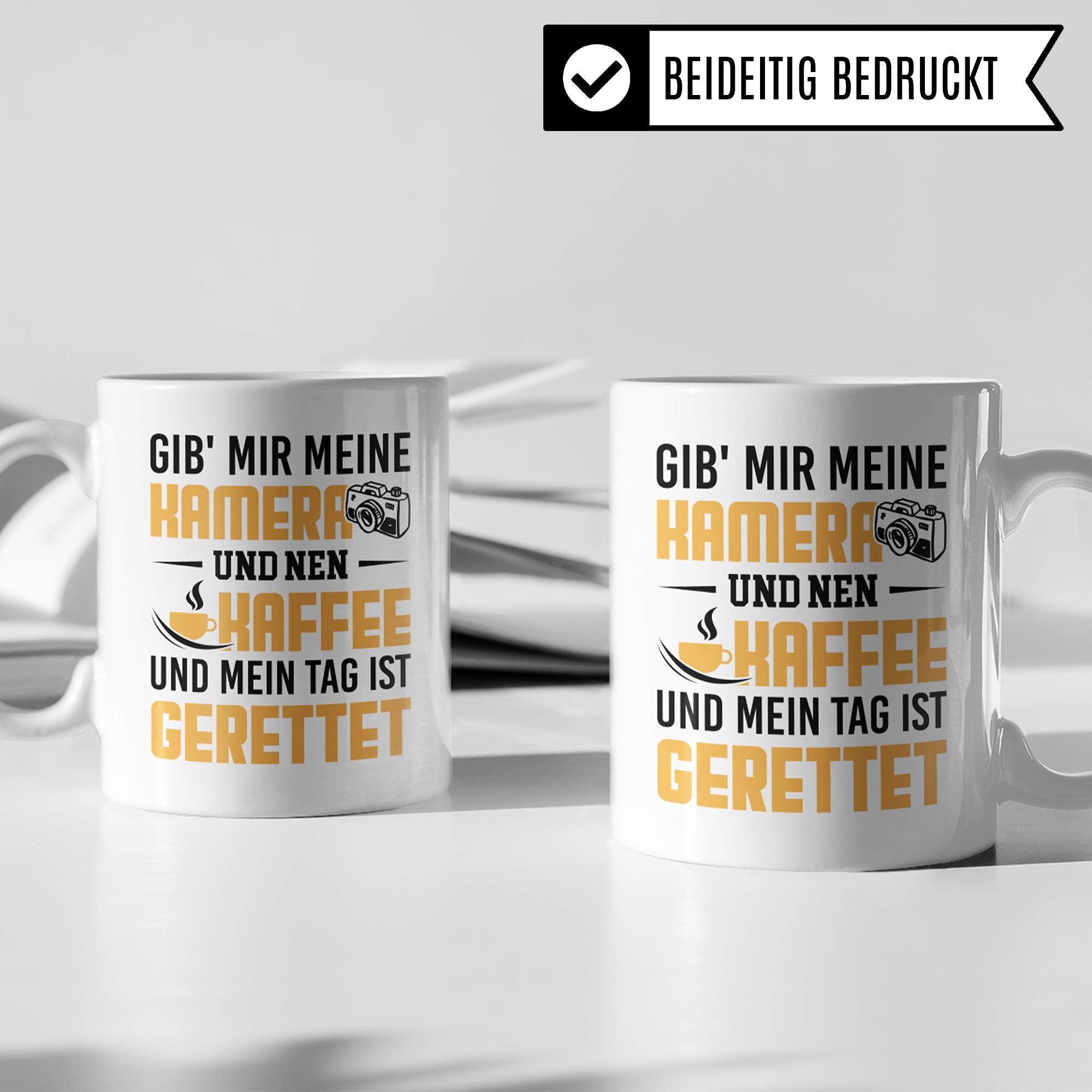 Pagma Druck Fotograf Tasse, Geschenkideen für Fotografen Kaffeebecher, Fotografieren Fotografie Kamera Objektiv Becher, Geschenke für Fotografen Kaffeetasse Kameramann