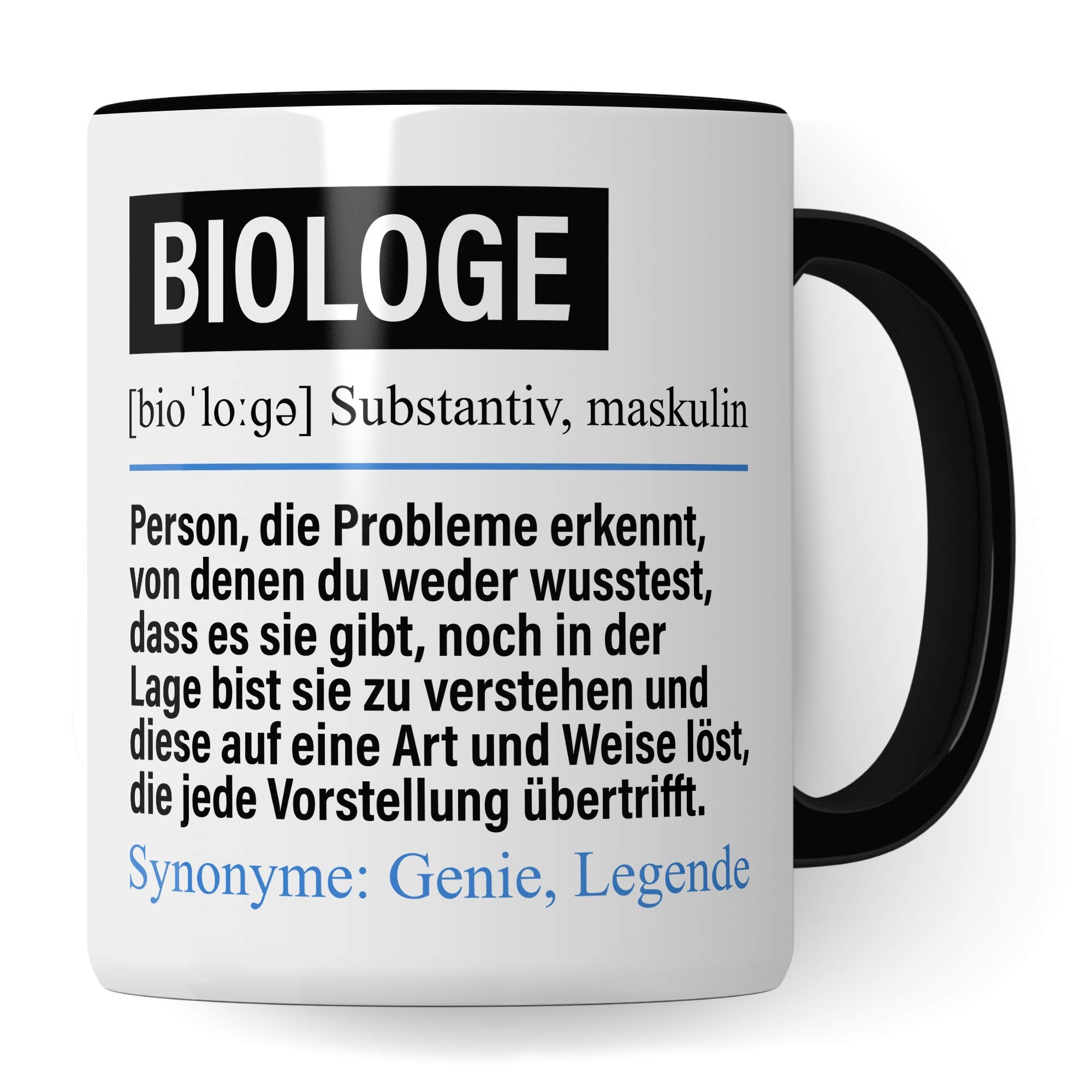 Pagma Druck Tasse Biologe lustig, Biologe Geschenk, Spruch Biologie Kaffeebecher Geschenkidee, Kaffeetasse Beruf Teetasse Becher