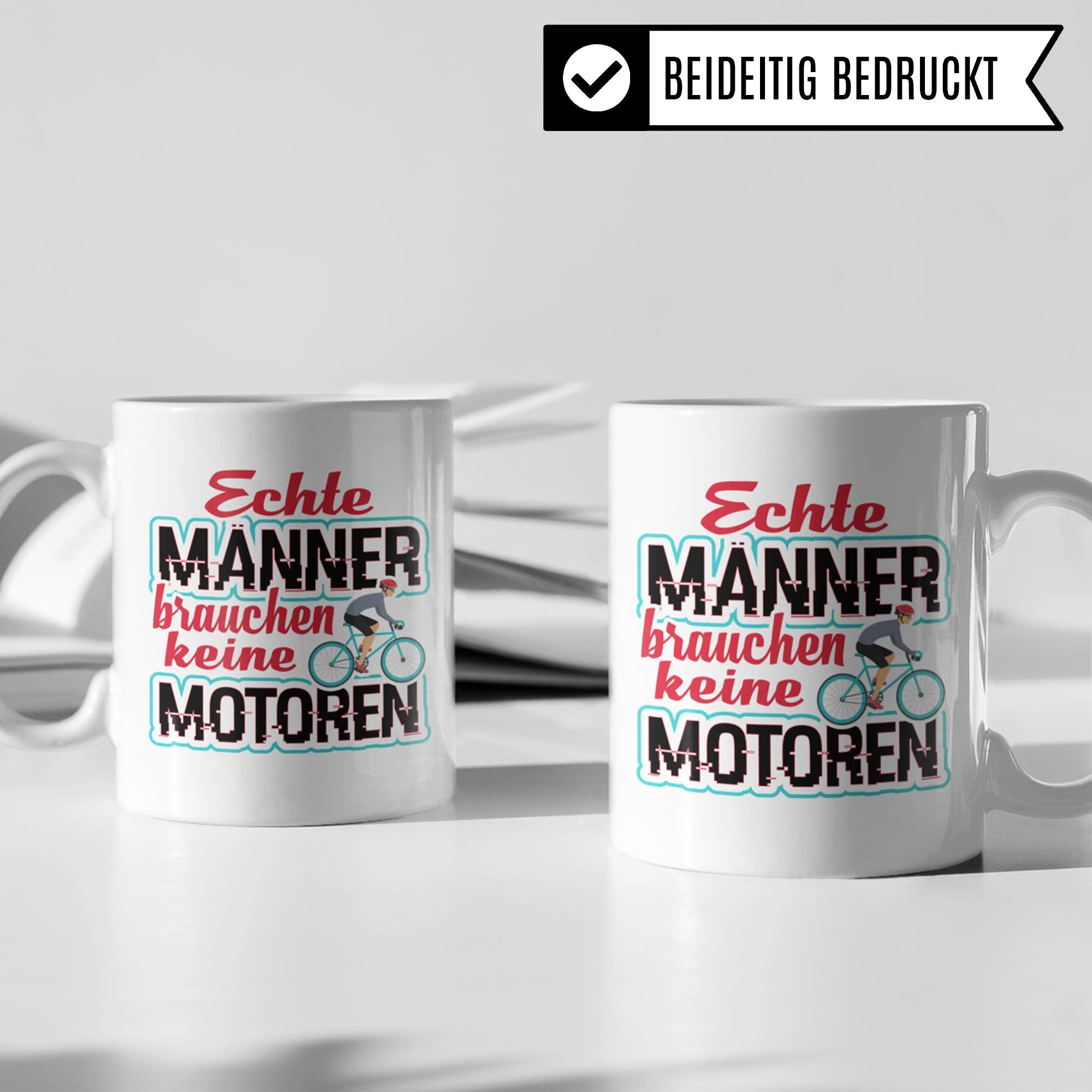 Pagma Druck Fahrrad Geschenk, Fahrrad Tasse, Geschenkidee Fahrradfahrer Fahrräder Rennrad Becher, Kaffeetasse Radfahrer Mountainbike Fahrradmotiv Mountainbiker Radfahren Kaffeebecher