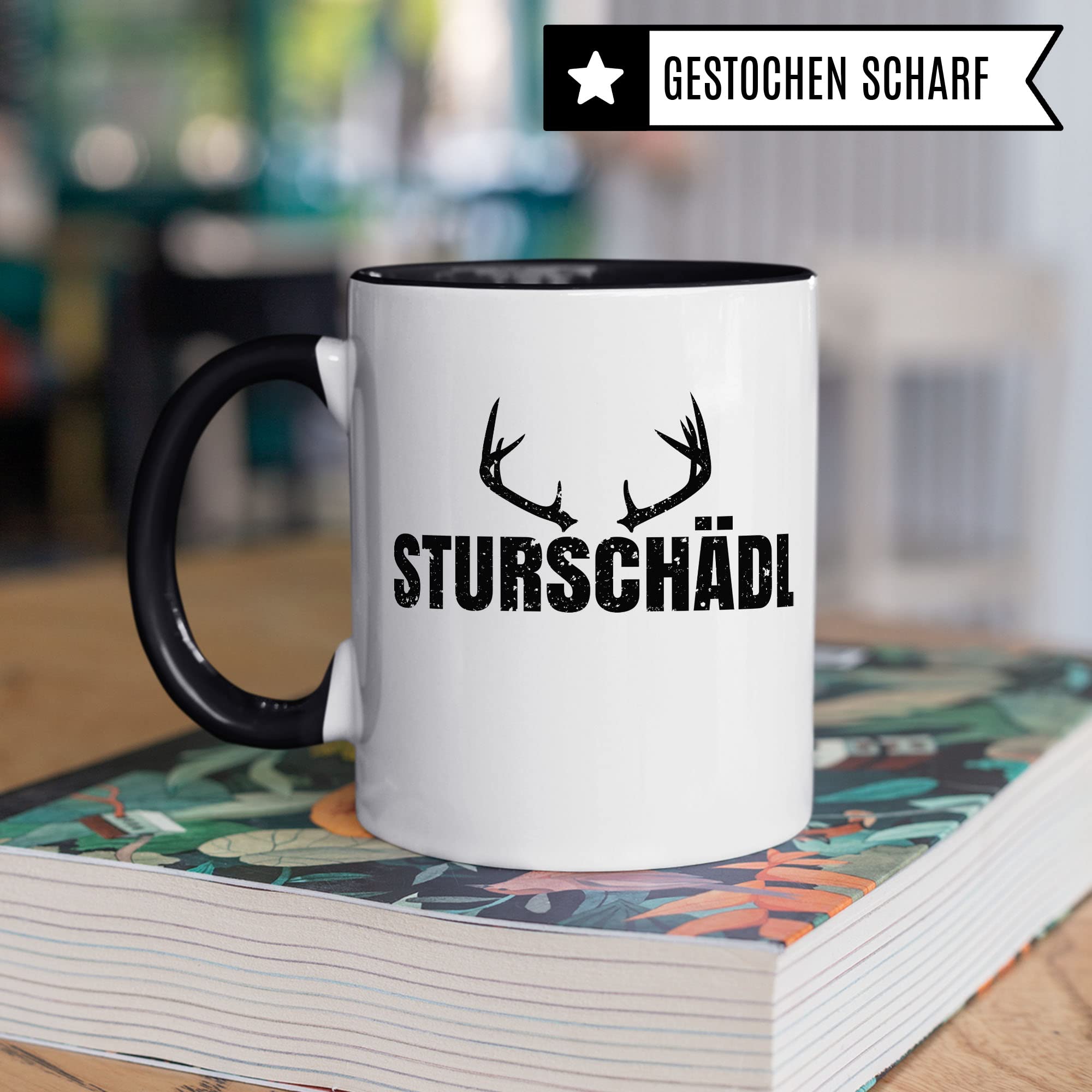 Sturschädl Tasse Geschenkidee Dickkopf Kaffeetasse Geschenk für Bayer Kaffeebecher Bayrisch Becher