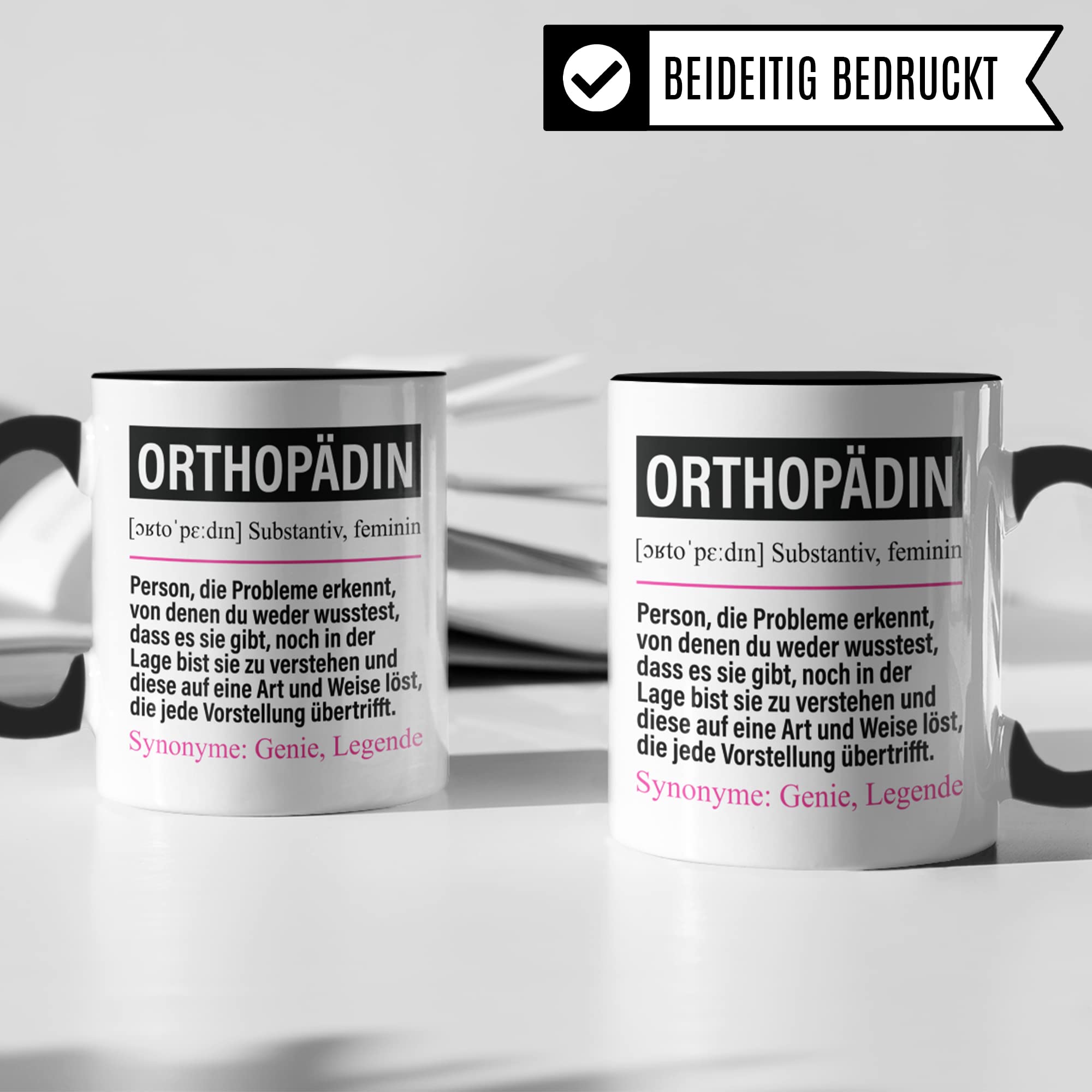 Tasse Orthopädin lustig, Orthopäde Geschenk Beruf, Spruch Kaffeebecher Orthopädinnen Geschenkidee, Beruf Orthopädie Kaffee-Tasse Teetasse Becher