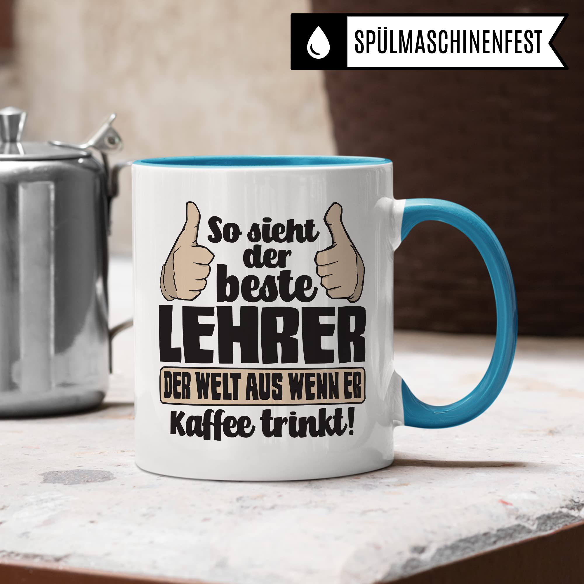 Lehrer Tasse mit Spruch lustig Kaffee-Tasse Lehrer Geschenkidee Lehrer Geschenk Grundschule Tasse Abschied Lehrer Abschiedsgeschenk Gymnasium Kaffee-Becher