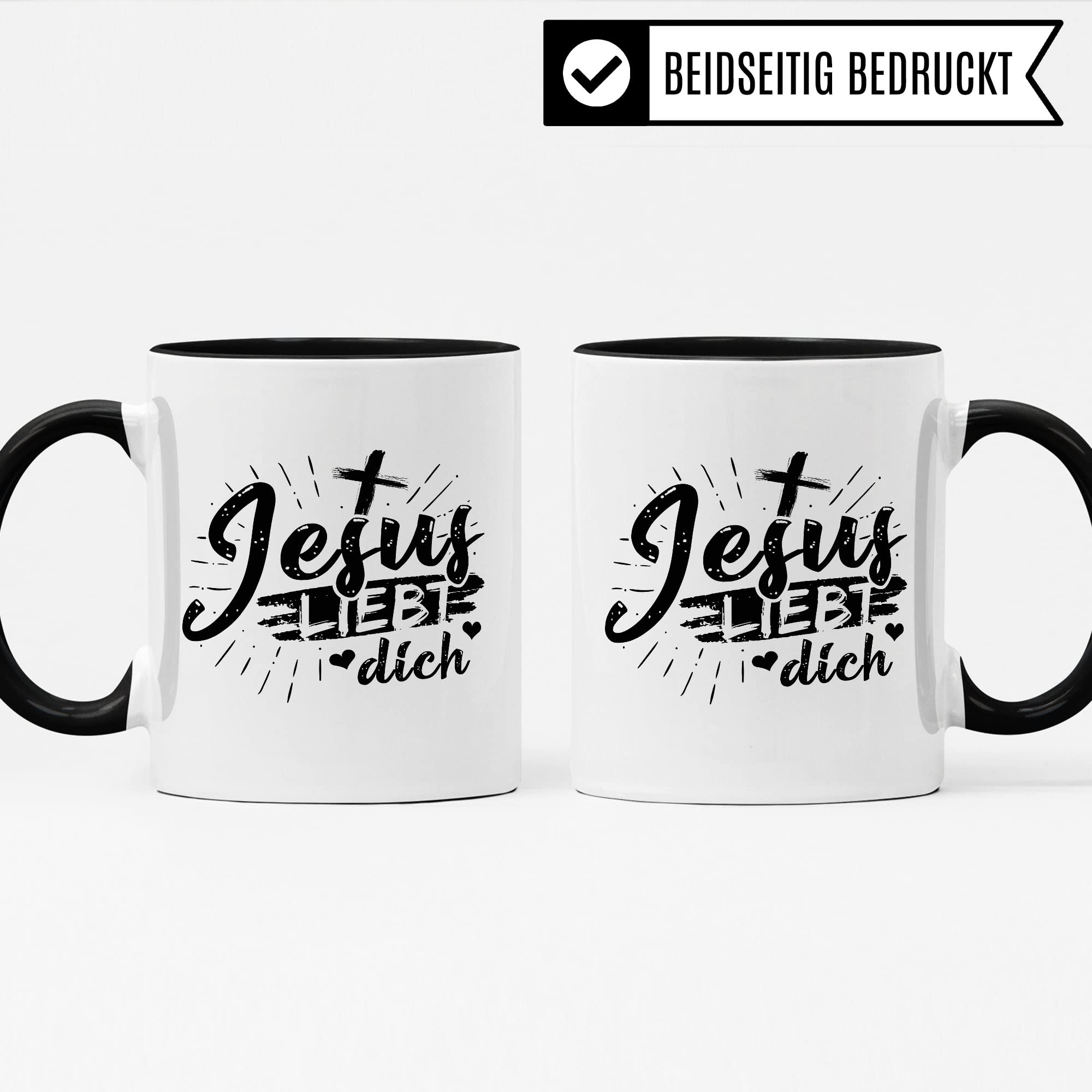 Jesus Tasse Geschenkidee Christus Kaffeetasse Geschenk für Christen Kaffeebecher Religion Becher