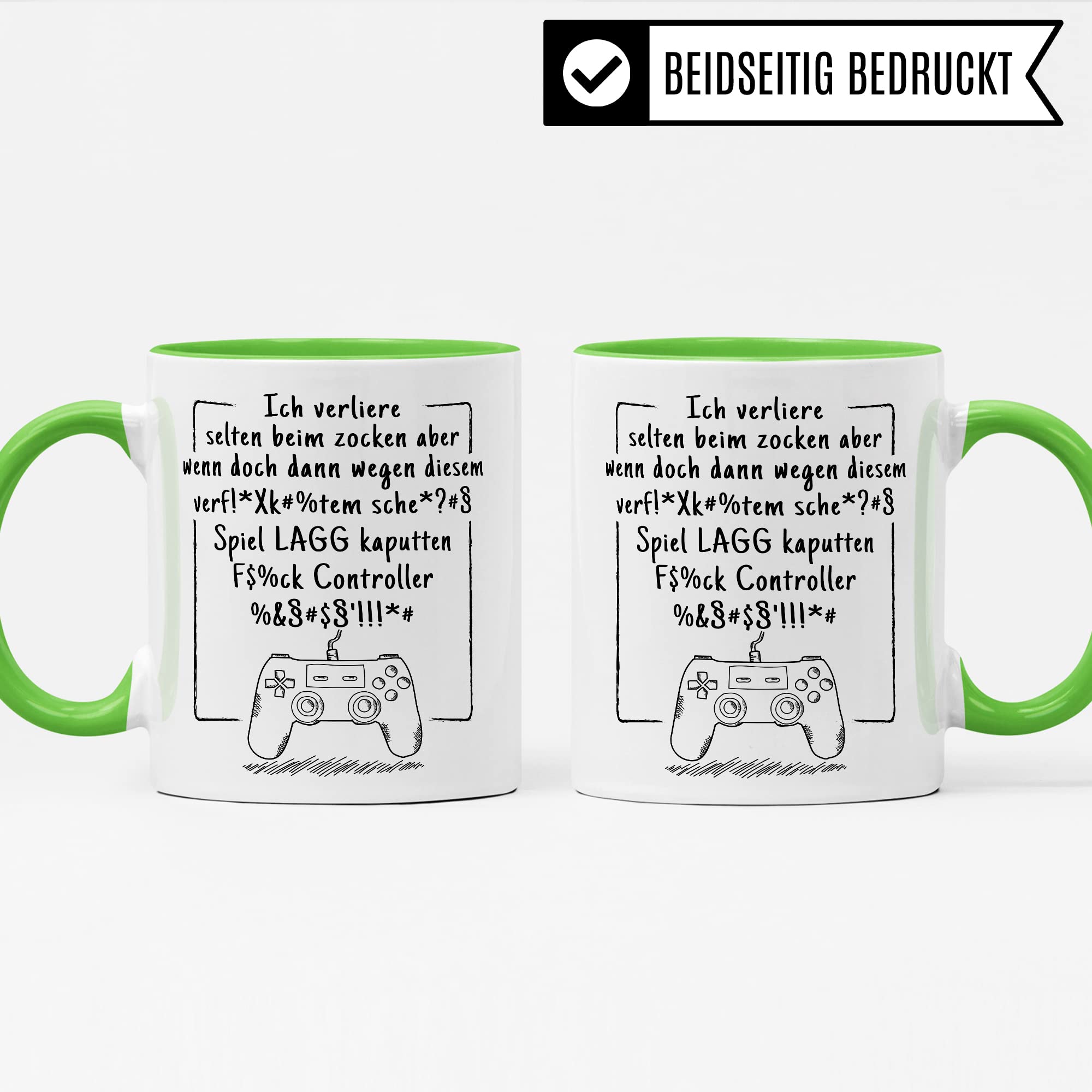 Tasse Gamer Witz lustiger Gaming Kaffee-Becher Zocker Kaffeetasse Controller Spruch Teetasse Nerd Geschenkidee Computer-Spiele Geschenk