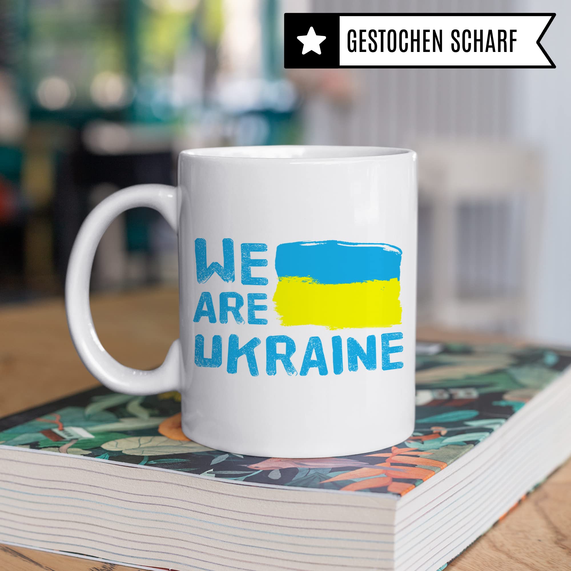 Ukraine Tasse: We are Ukraine - Ukrainer Flagge Kaffeebecher Geschenk Land Europa Kaffeetasse