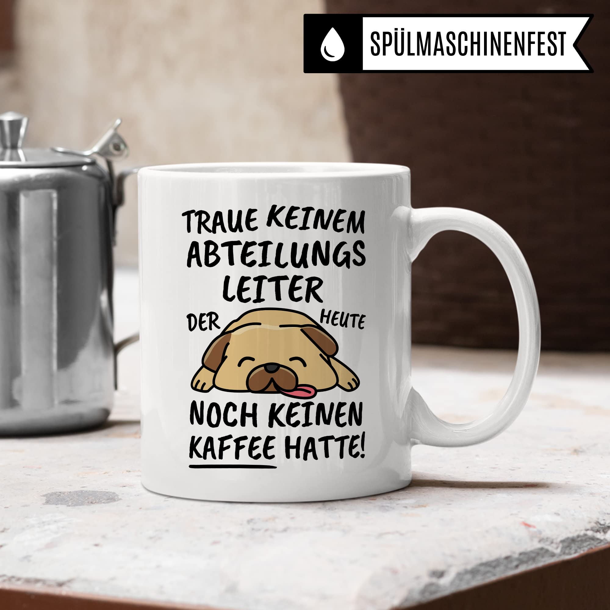 Tasse Abteilungsleiter lustig, Abteilungsleiter Geschenk Beruf, Spruch Kaffeebecher Abteilungsleiter Geschenkidee, Leitung Abteilung Kollege Leiter Kaffee-Tasse Teetasse Becher