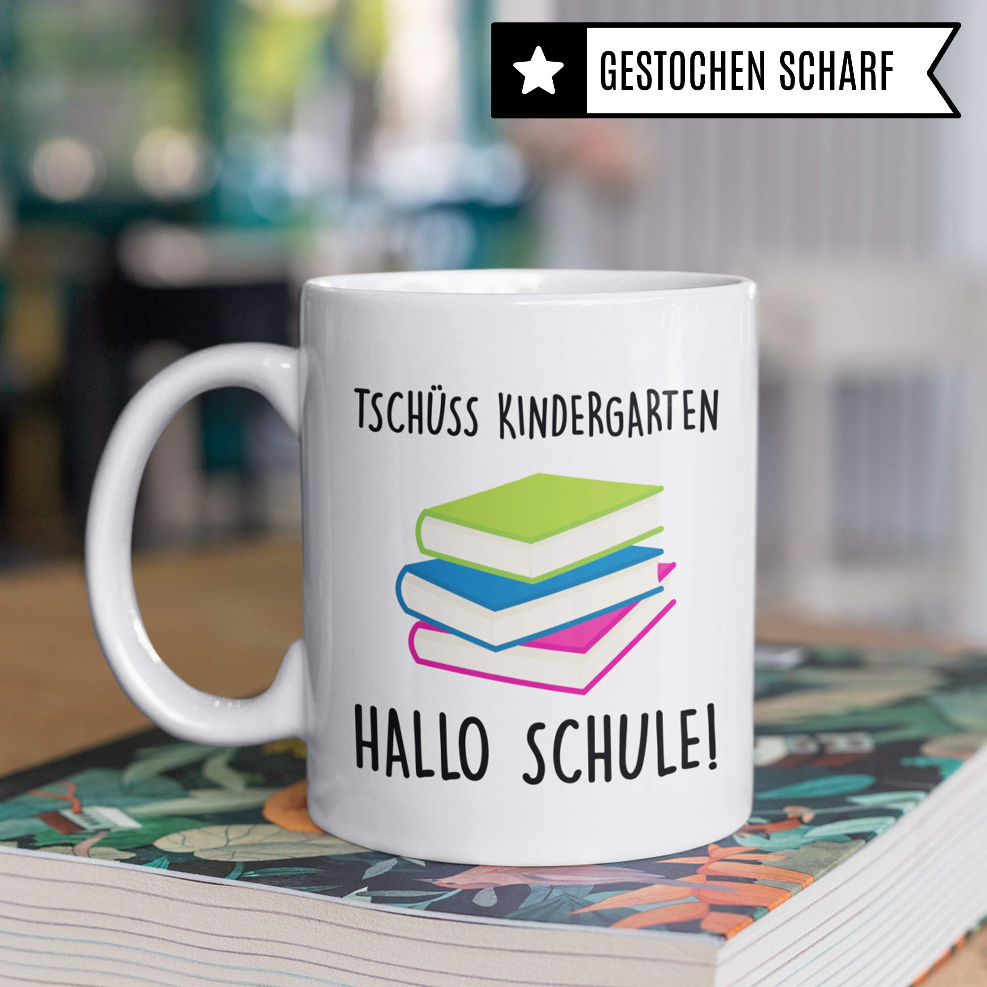 Pagma Druck Einschulung Tasse, Geschenkidee für Erstklässler, Geschenke Schulanfang Junge, Schulbeginn Schulstart Grundschule Teetasse, Schulkind Becher Einschulung Geschenk Schultüte Inhalt