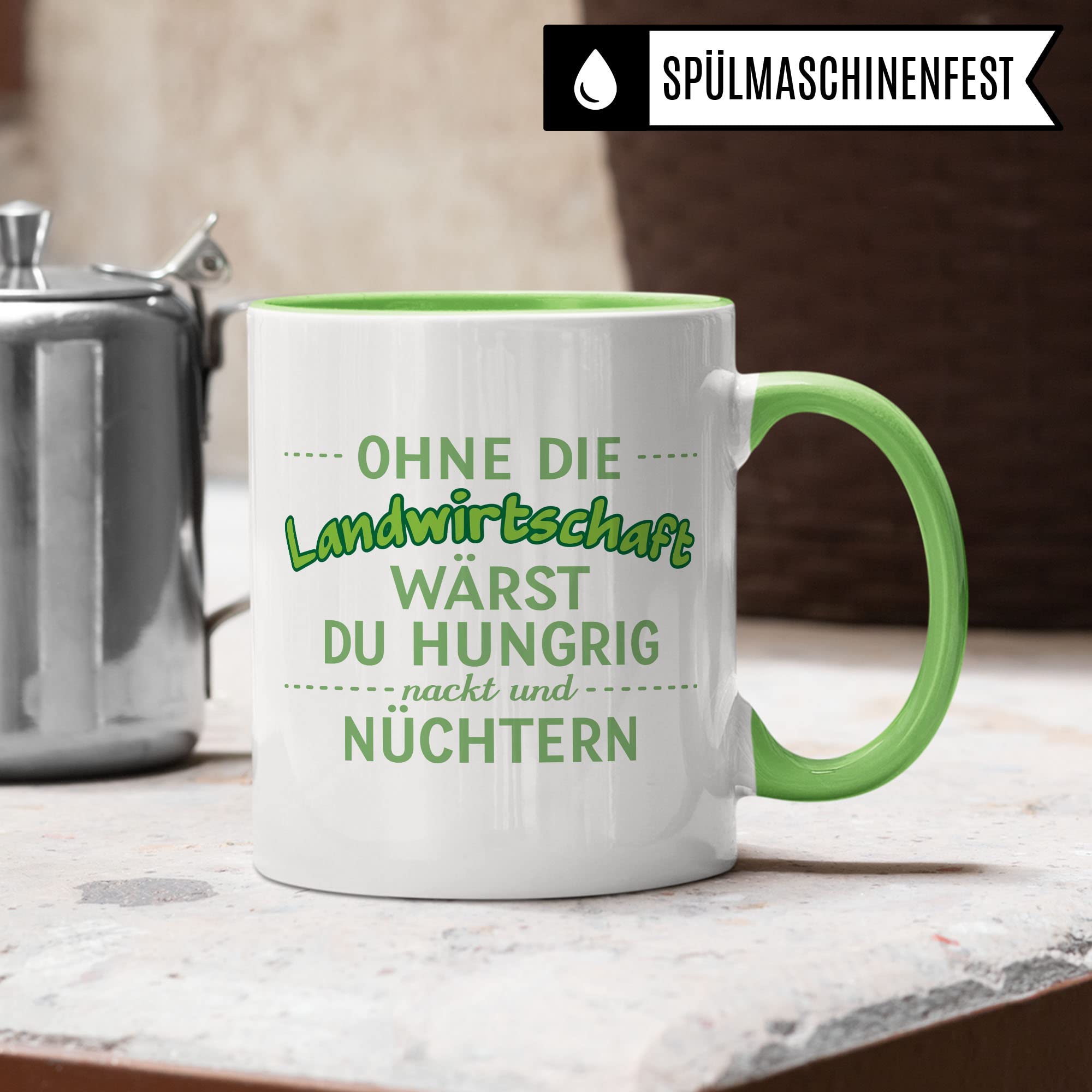 Landwirt Tasse Geschenk Landwirtschaft Kaffeetasse Witz Geschenkidee für Bauer Kaffeebecher Humor Becher