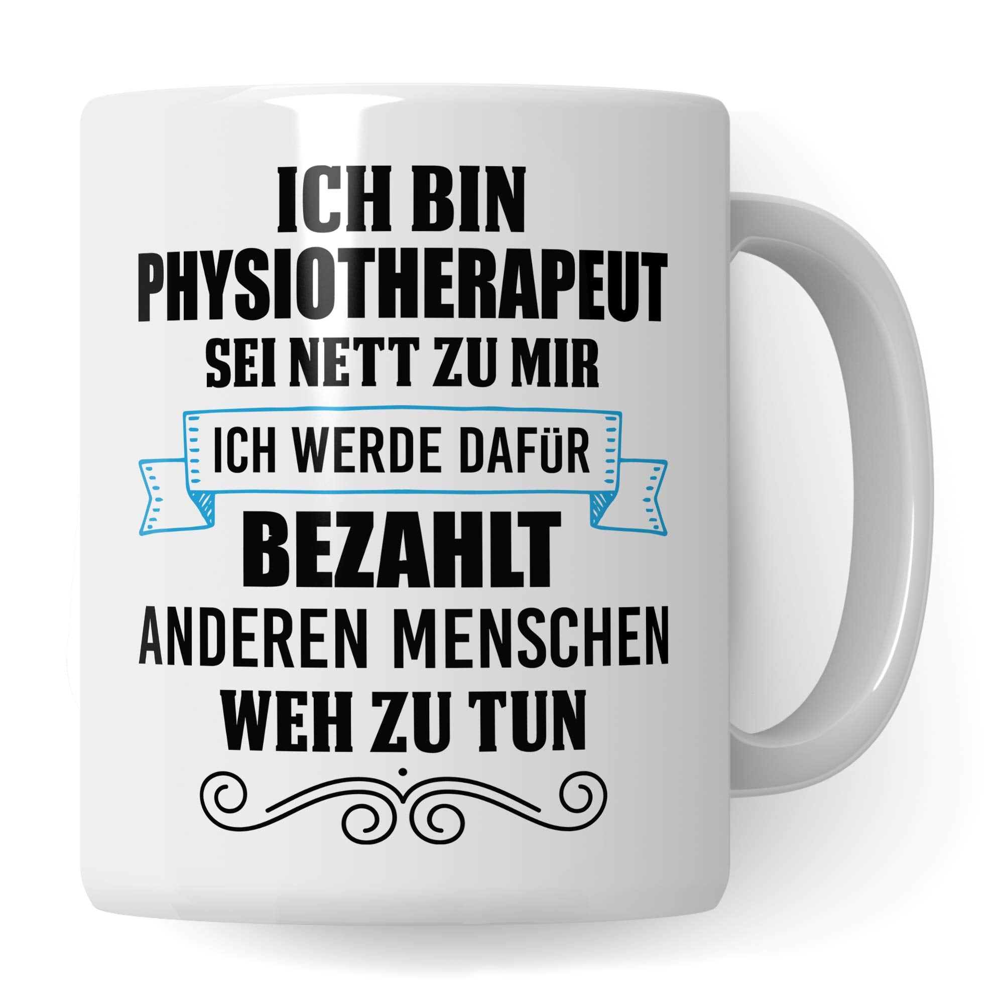 Pagma Druck Physiotherapeut Tasse, Physiotherapeuten Geschenke, Physiotherapie Kaffeetasse Geschenkidee, Kaffeebecher Physio Praxis Krankengymnastik Geschenk Physiotherapeut