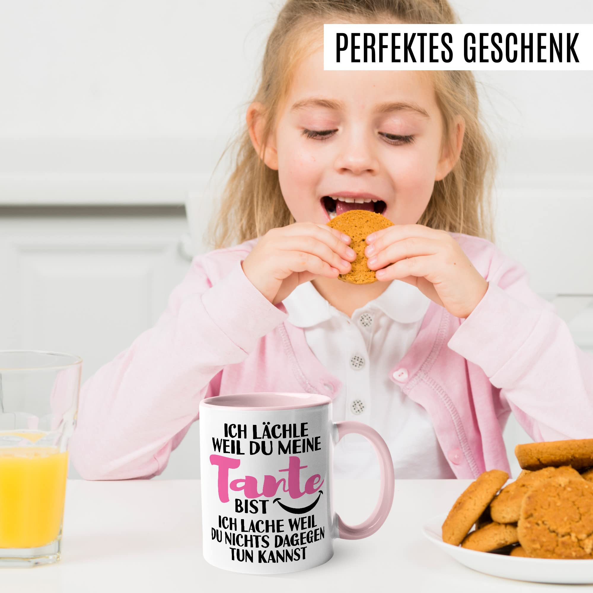 Onkel Tasse Geschenk, Ich lächle weil du mein Onkel bist - Ich lache weil du nichts dagegen tun kannst Geschenkidee Onkel Kaffee-Becher Kaffeetasse Tasse mit Spruch lustig Neffe Familie