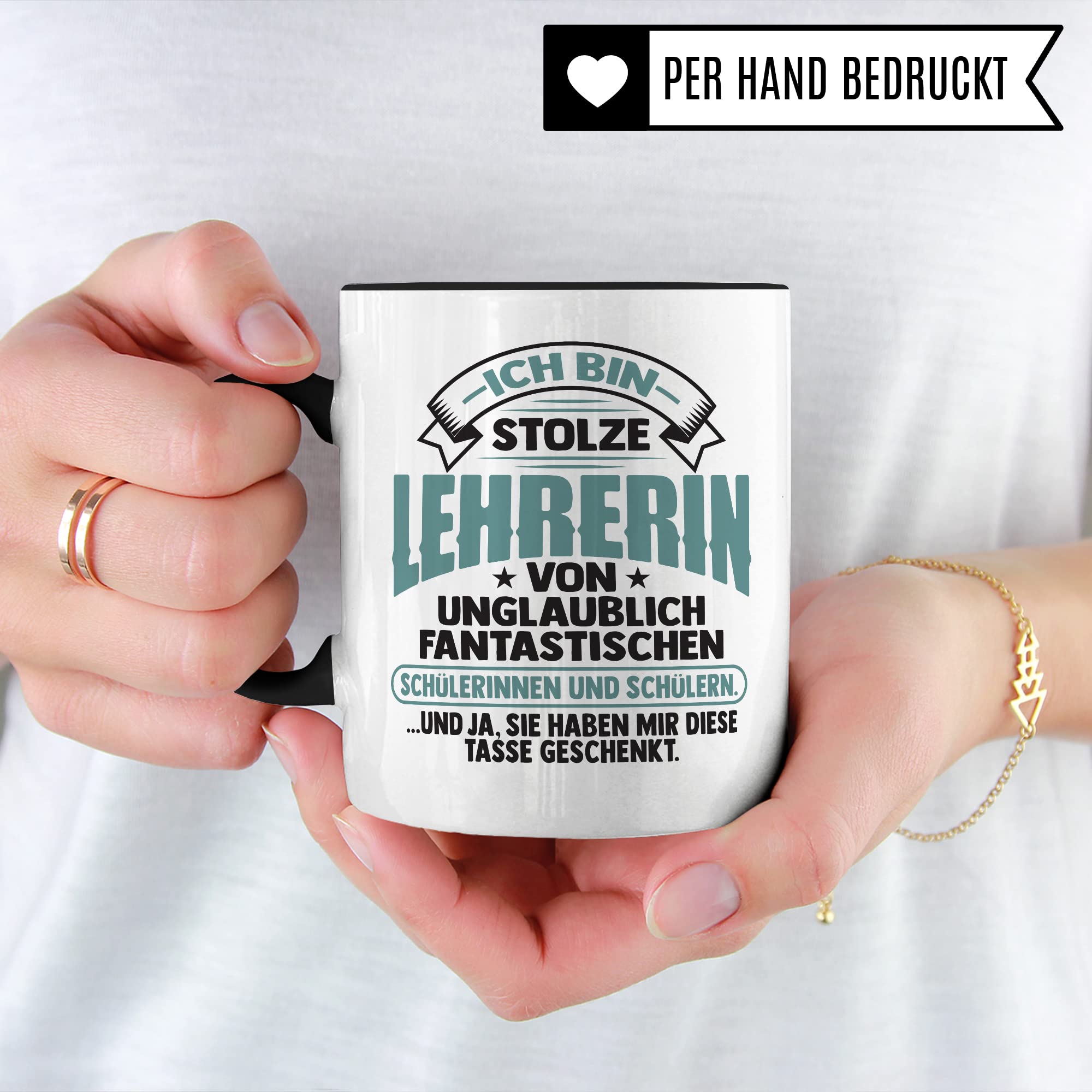 Lehrer Tasse mit Spruch personalisiert Geschenkidee für Lehrerinnen personalisierbar mit Name Abschied Abschiedsgeschenk Kaffee-Becher