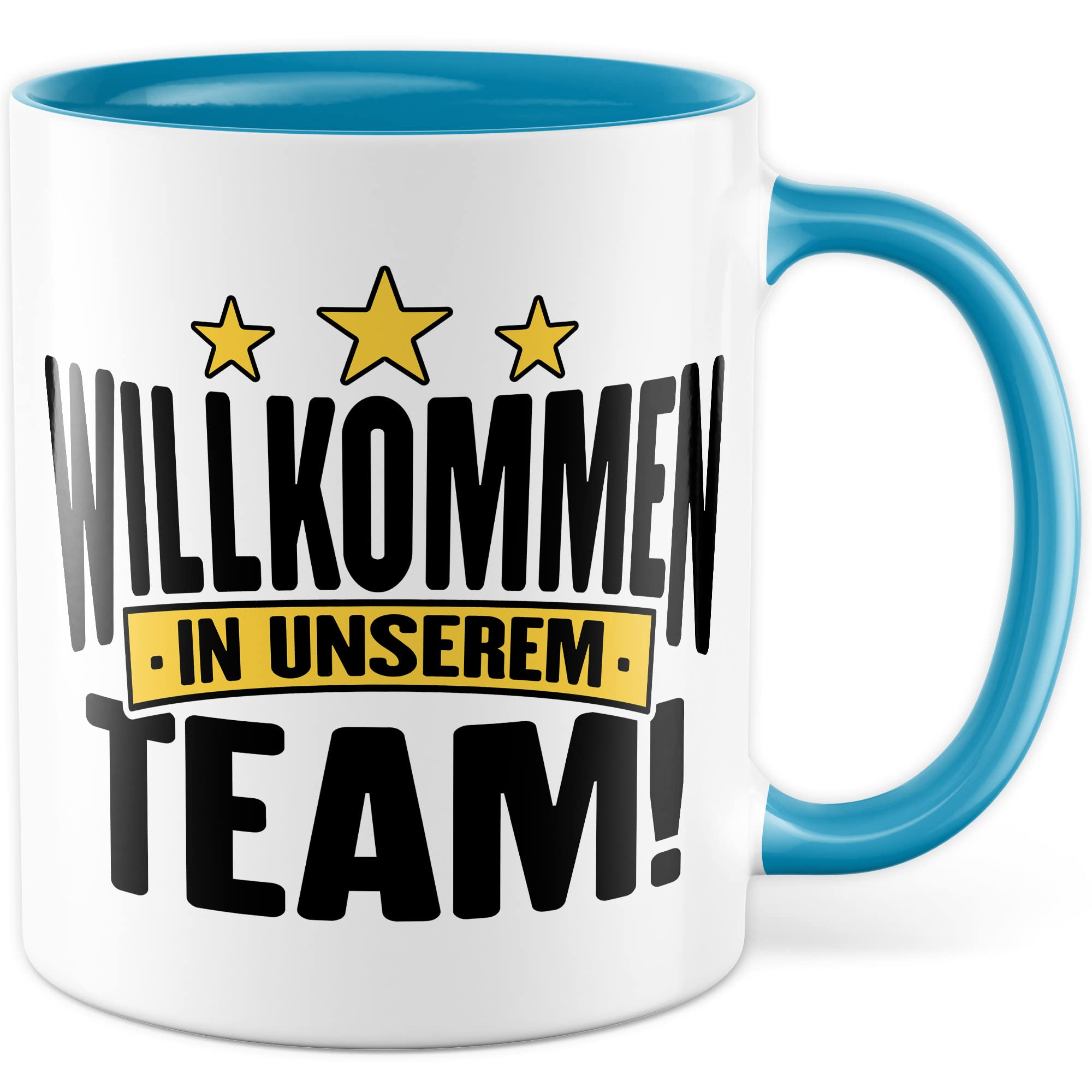 Willkommen Tasse Geschenk Kollegen Geschenkidee Willkommensgeschenk Kaffeetasse Büro neue Kollegen Geschenkidee Willkommen im Team Kaffee-Becher Zuwachs Mitarbeiter