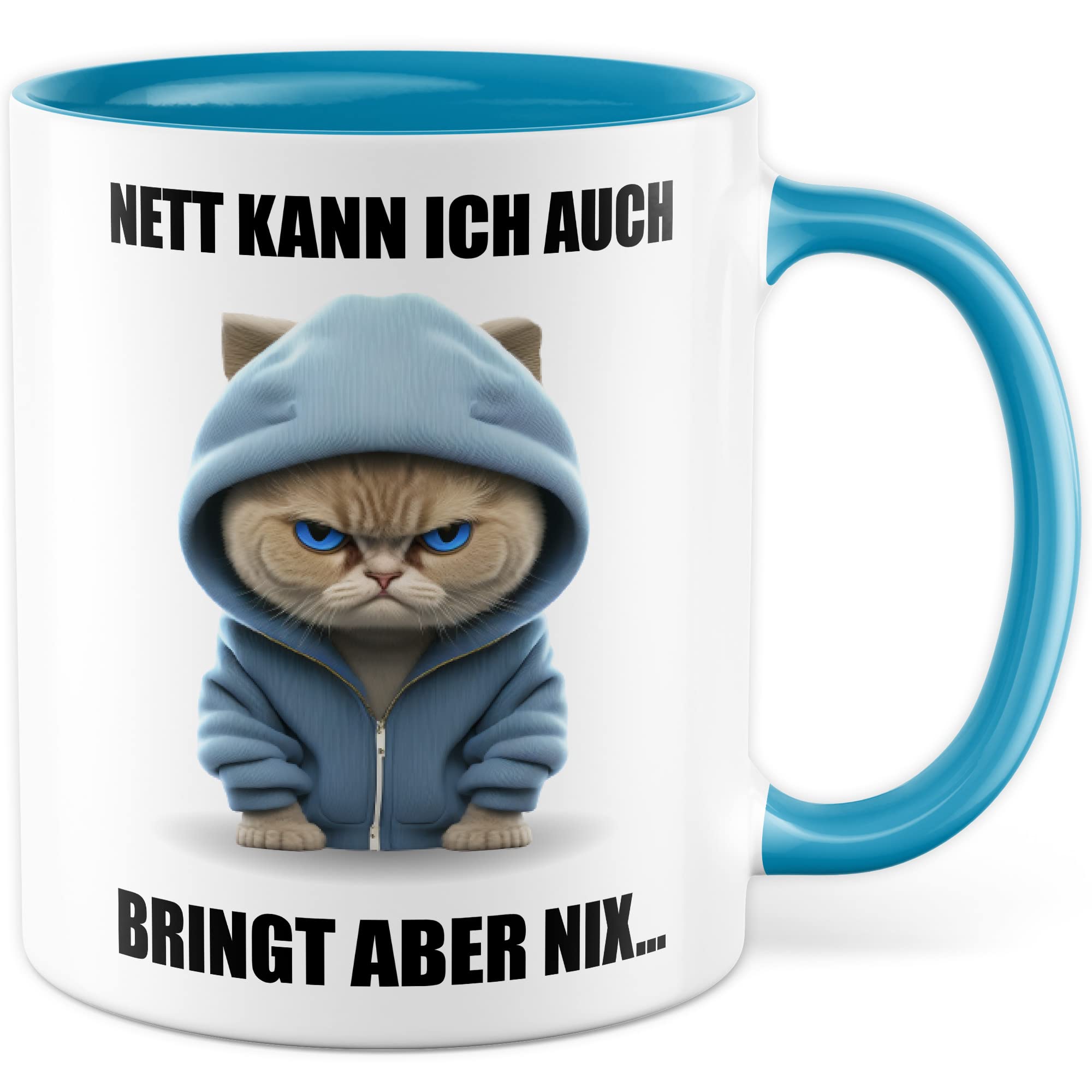 Katzen Tasse Katze Geschenk lustig Katzenmama Geschenkidee Kater Kaffeebecher Katzenpapa Teetasse