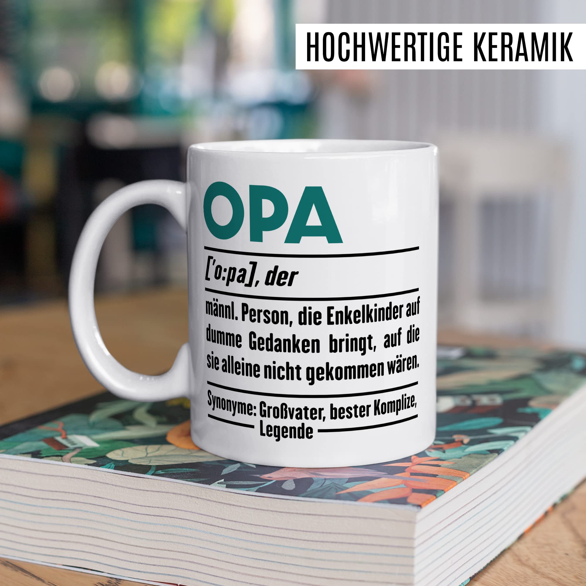 Tasse Opa Enkel Spruch Opas Geschenk Großvater schöne Geschenkidee Kaffee-Becher