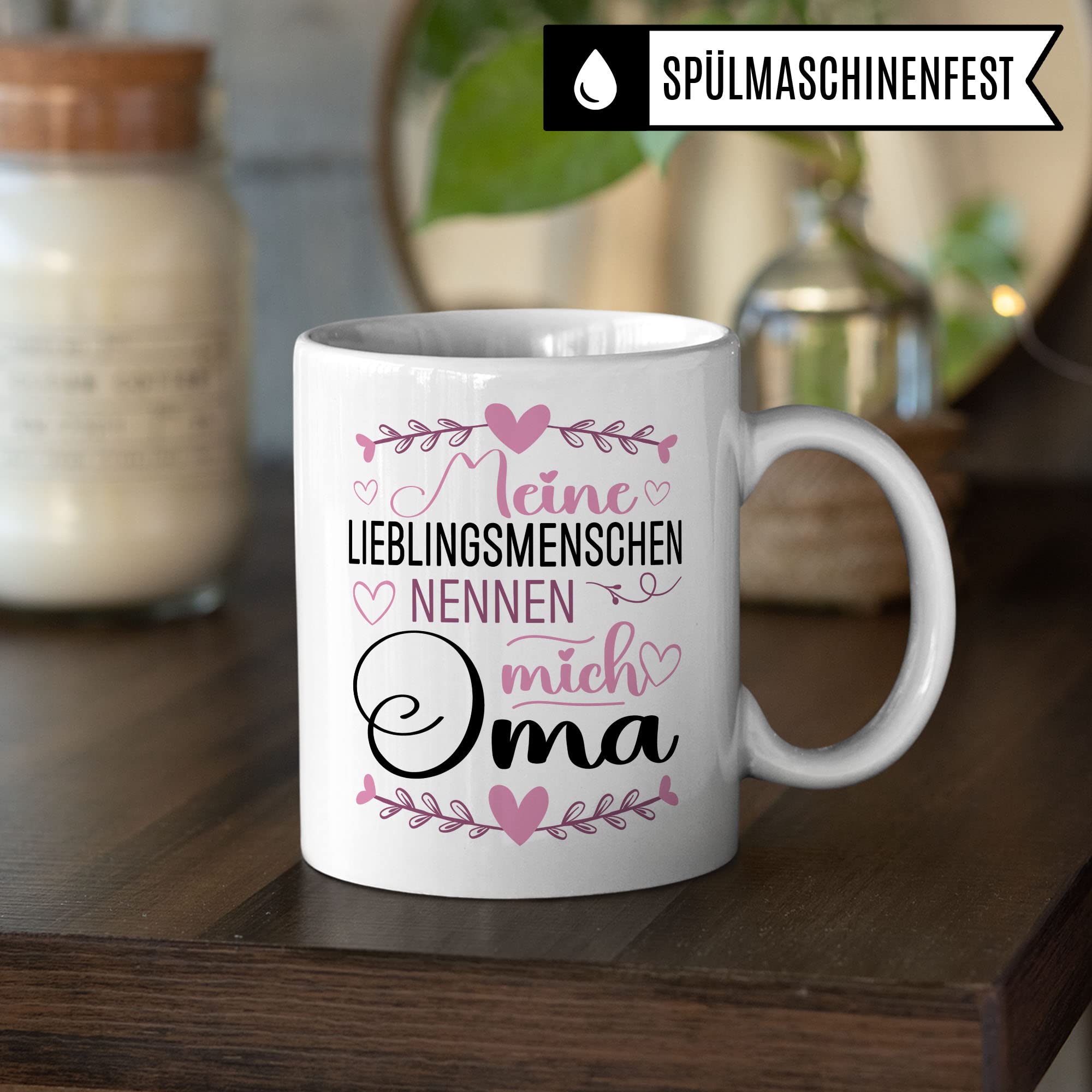 Enkel Tasse Geschenk, Meine Lieblingsmenschen nennen mich Oma Geschenkidee Enkel Enkelkinder Kaffeetasse mit Spruch Kaffee-Becher Enkelin Familie