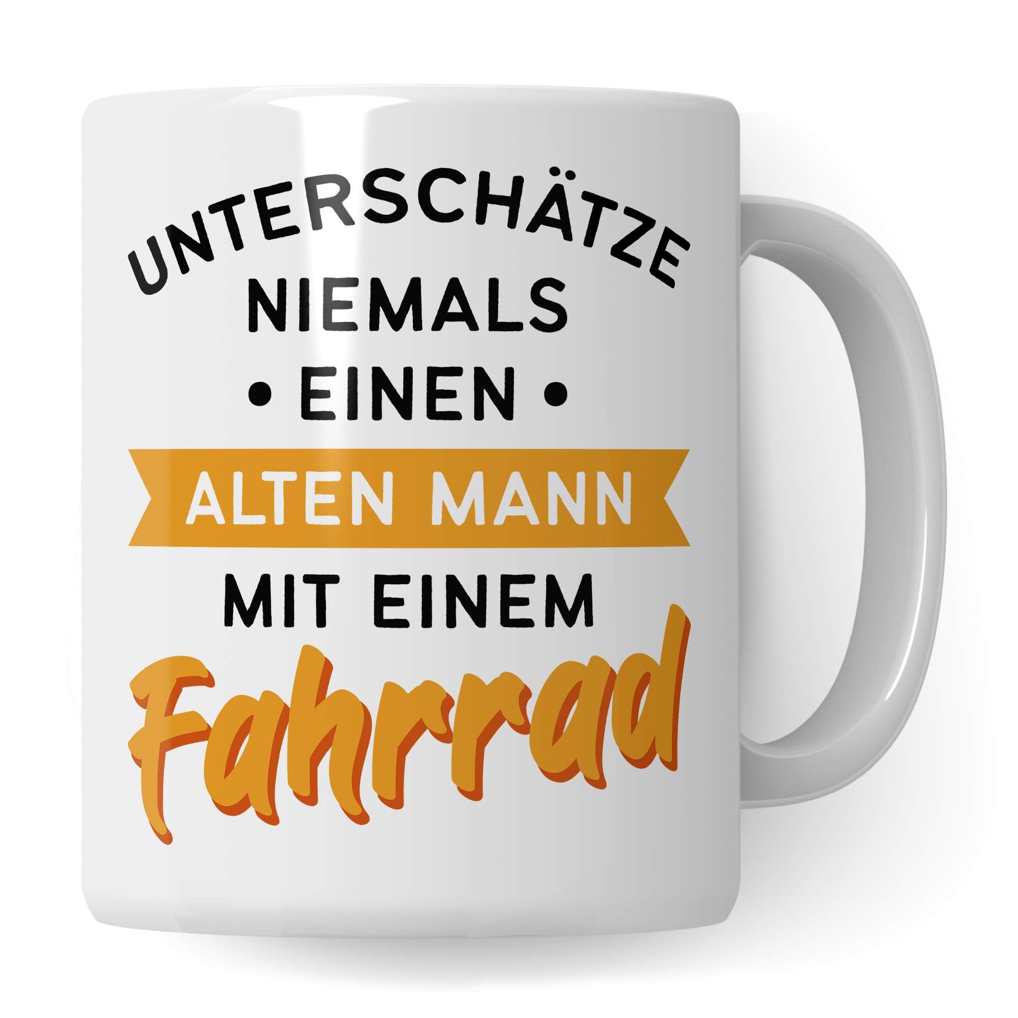 Tasse Fahrrad, Becher Geschenke für Radfahrer Spruch, Kaffeetasse Fahrrad Geschenk Fahrräder Fahrradfahrer Radfahren, Biker Mountainbike Rennrad Mountainbiker Kaffeebecher