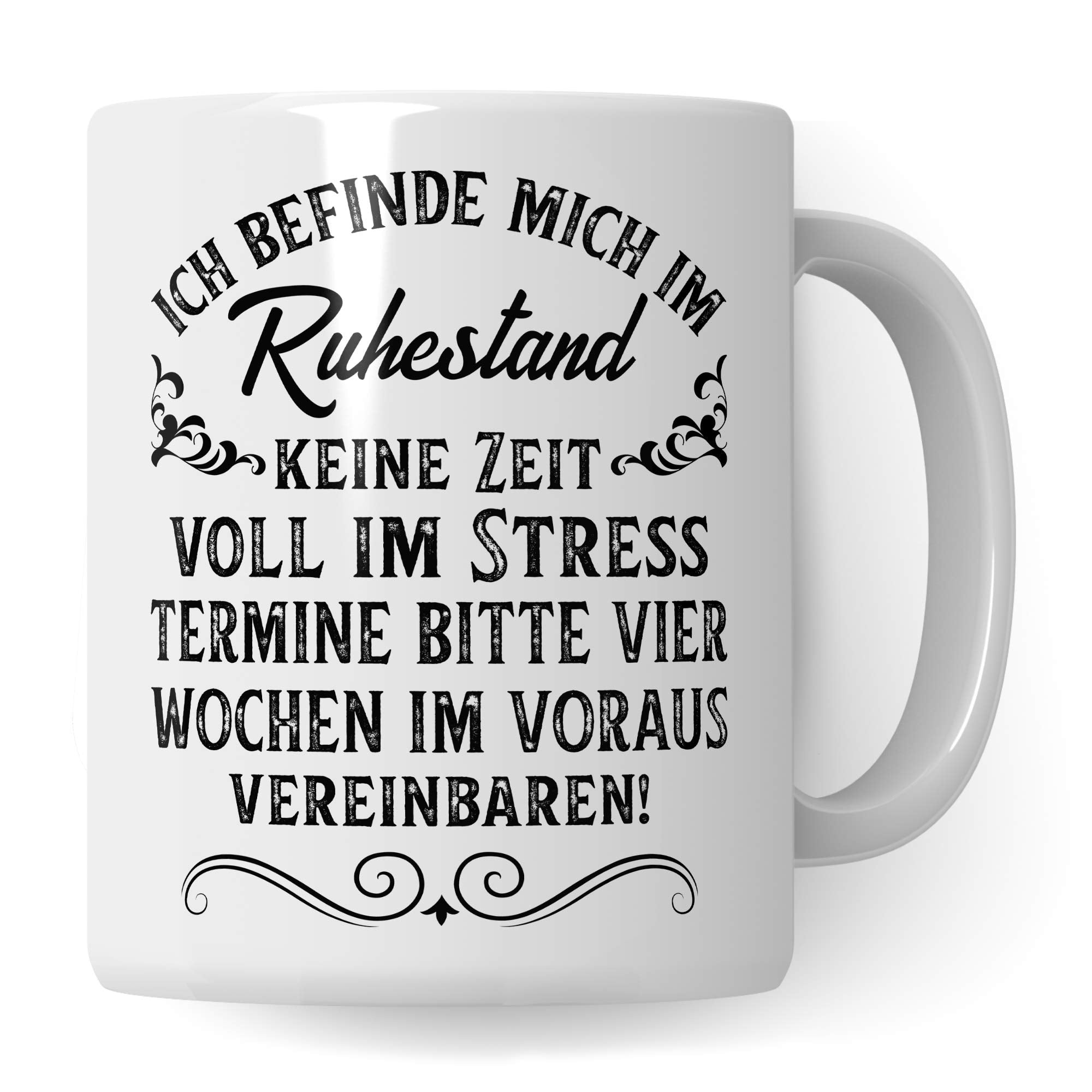 Pagma Druck Rentner Tasse, Geschenke zur Rente, Kaffeebecher Rentenbeginn Pension Rentnerin Spruch, Renteneintritt Geschenk Becher Mann & Frau