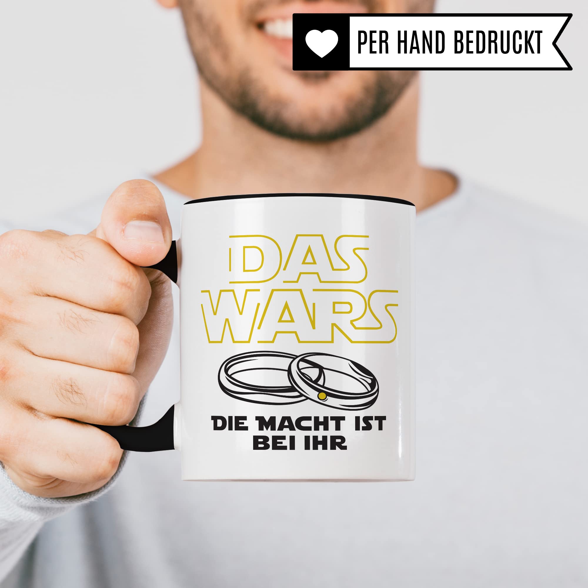 Tasse Ehemann lustig mit Spruch Geschenk Hochzeit Kaffeetasse Kaffee-Becher Hochzeits-Paar Geschenkidee Trauung Hochzeitsgeschenk Brautpaar Verlobungsgeschenk schwarzer Humor