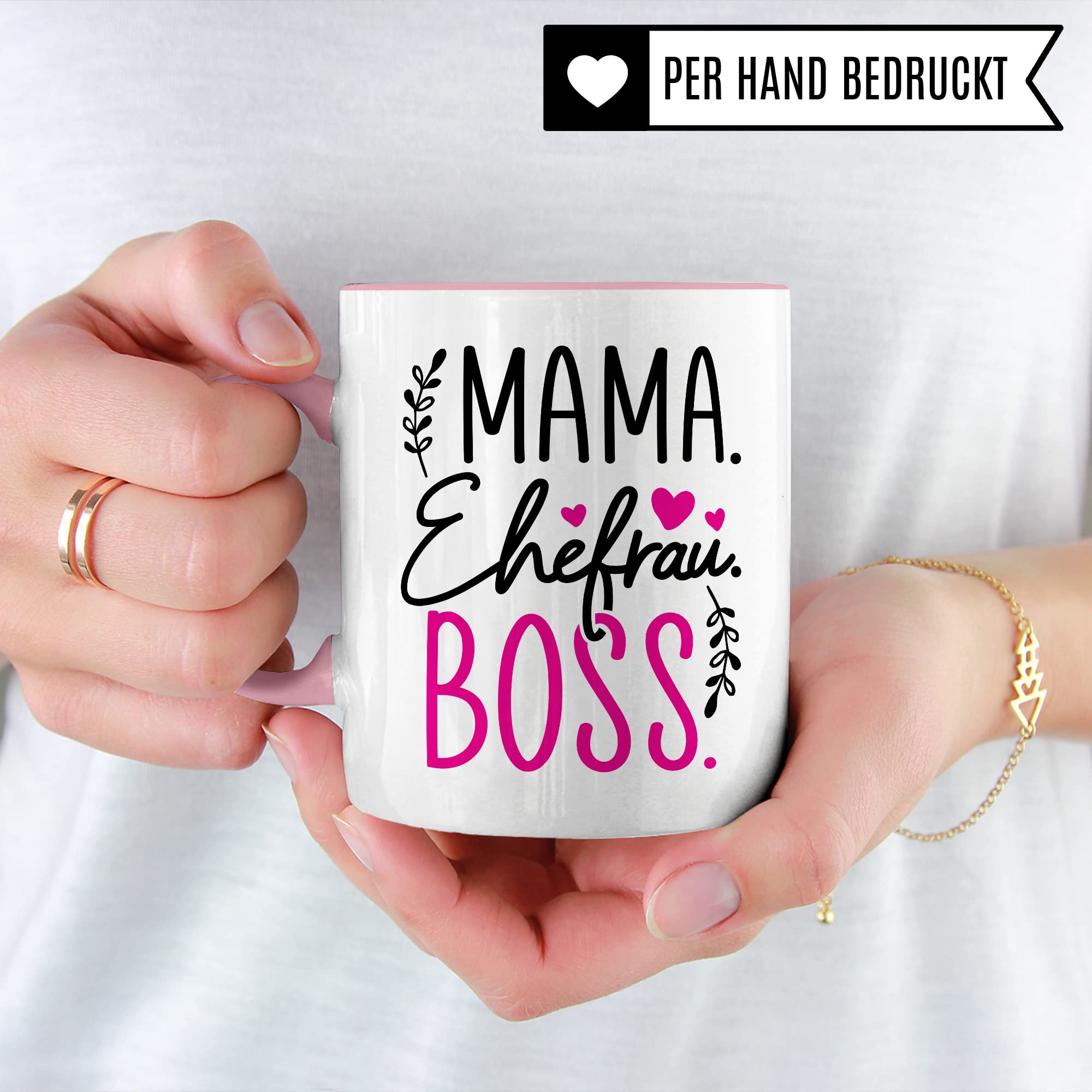 Tasse Mama Geschenk, Mama Ehefrau Boss Geschenkidee Kaffeetasse mit Spruch lustig Kaffee-Becher Mutter Chef Teetasse Muttertag Kaffee-Tasse