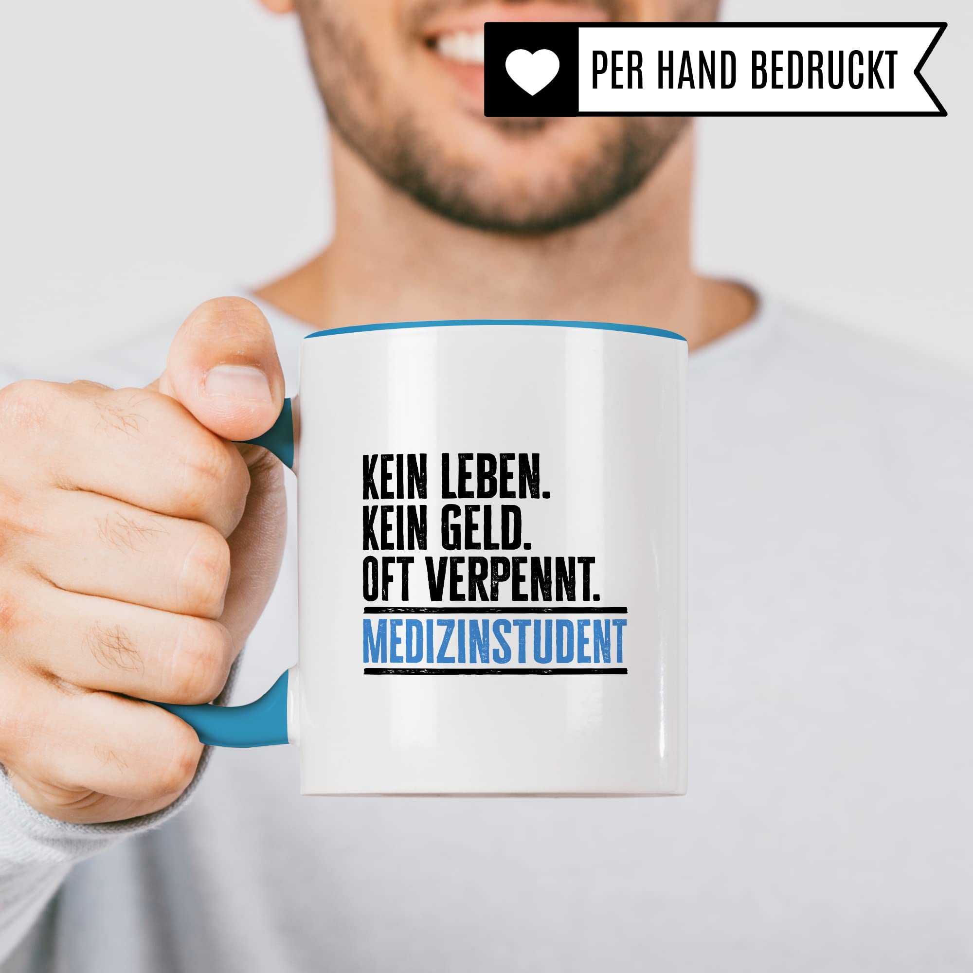 Studenten Tasse lustig Student Kaffeetasse Witz Studentin Kaffee-Becher Studium Humor Studieren Geschenk Studienbeginn Geschenkidee Erstsemester Kein Geld Oft verpennt