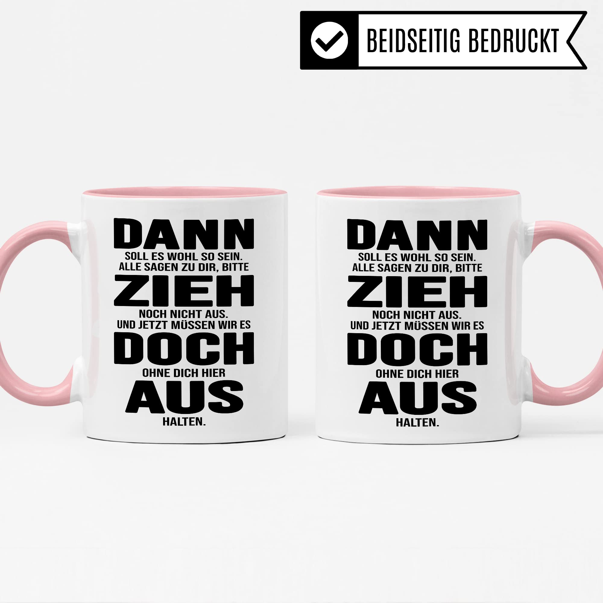 Tasse Umzug Zieh aus Spruch lustig Kaffee-Becher Geschenk Geschenkidee eigene Wohnung Kaffeetasse Geschirr Küche Wohnung Ausstattung Teetasse lustig zuhause Ausziehen