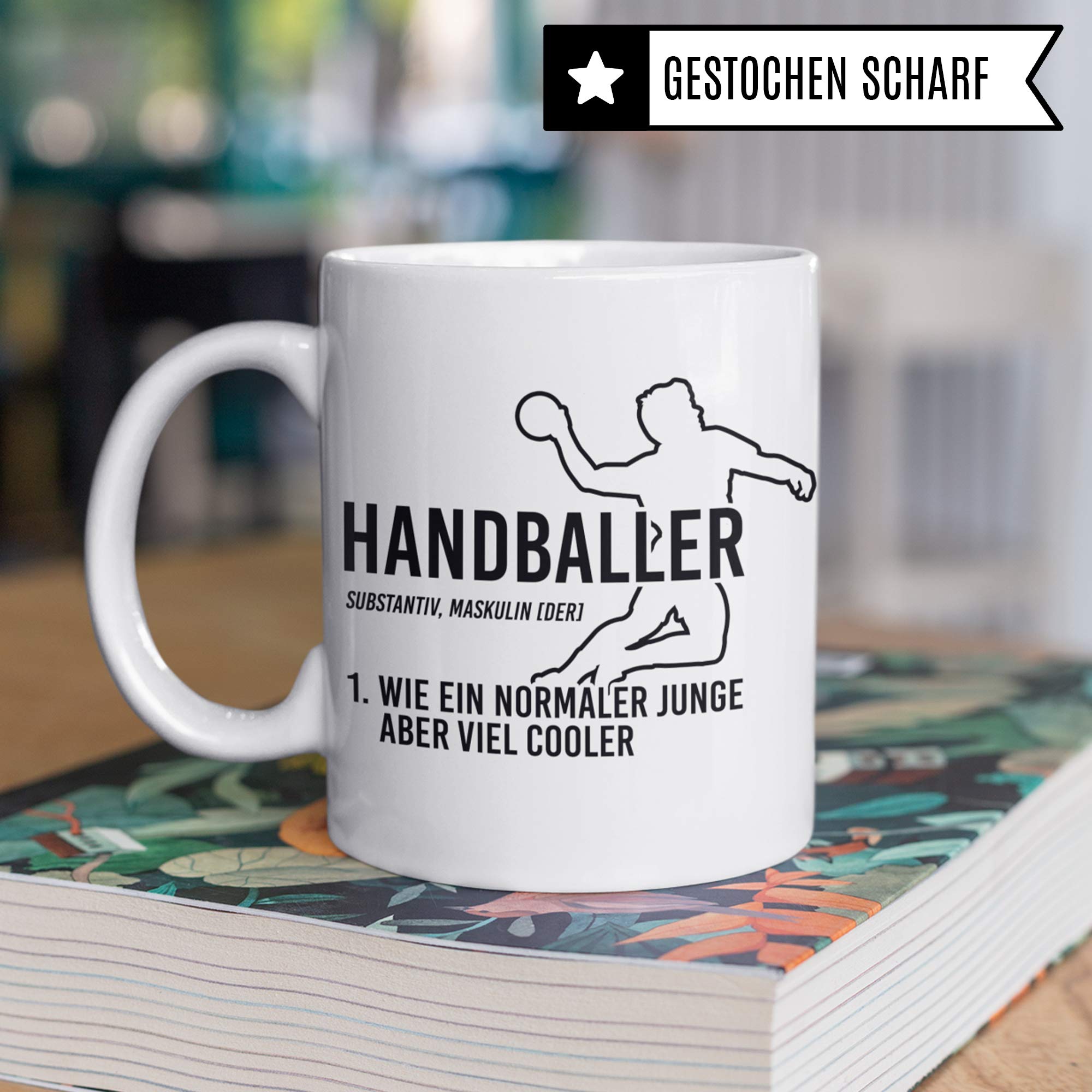 Handballer Tasse, Handball Geschenke für Jungs, Handball Geschenkidee Spruch, Handballspieler Kaffeetasse Handballverein Handballmannschaft Jungen Becher