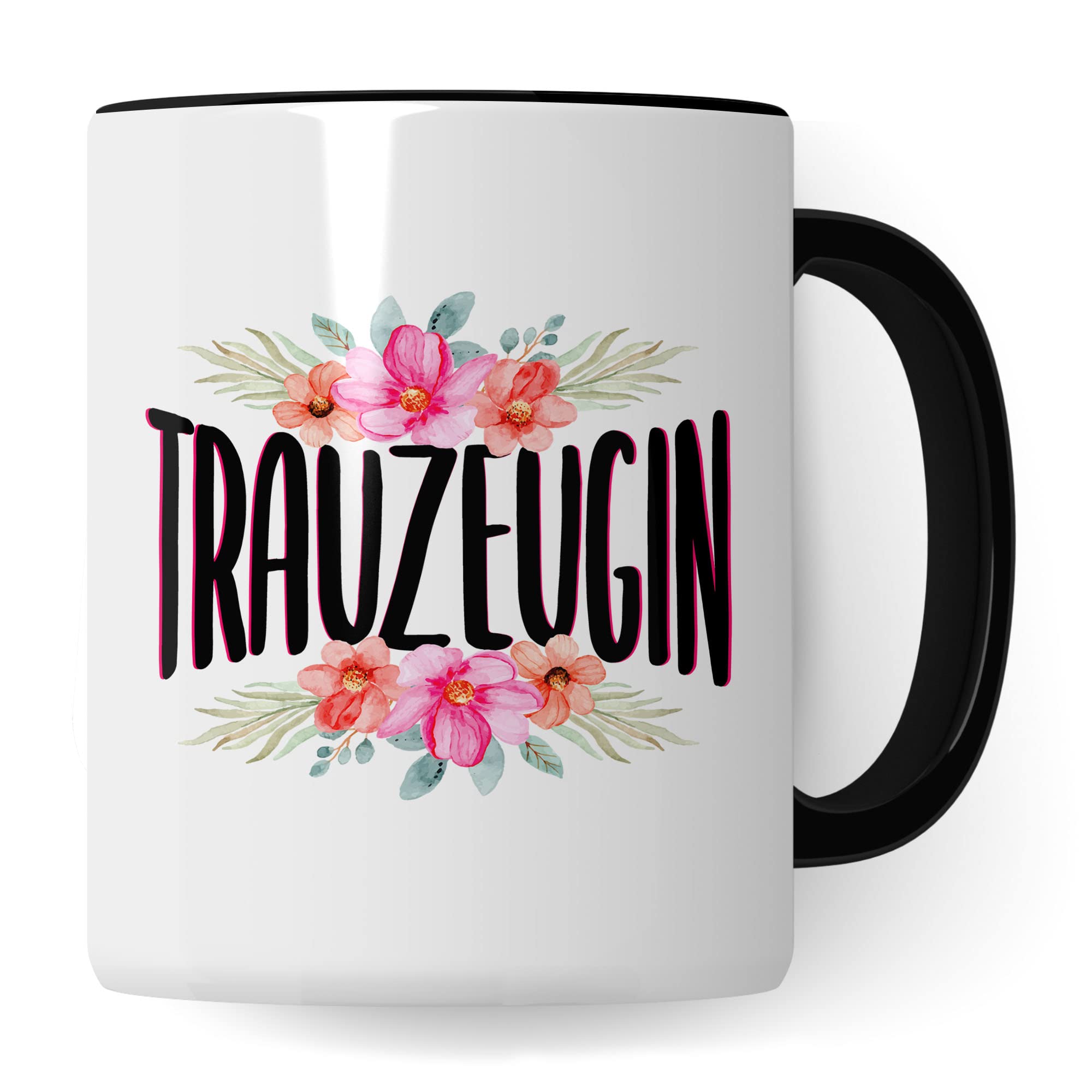 Trauzeugin fragen Tasse Geschenk Trauzeugin süßes Trauzeugin-Motiv schöne Geschenkidee Kaffeetasse Teebecher Hochzeit