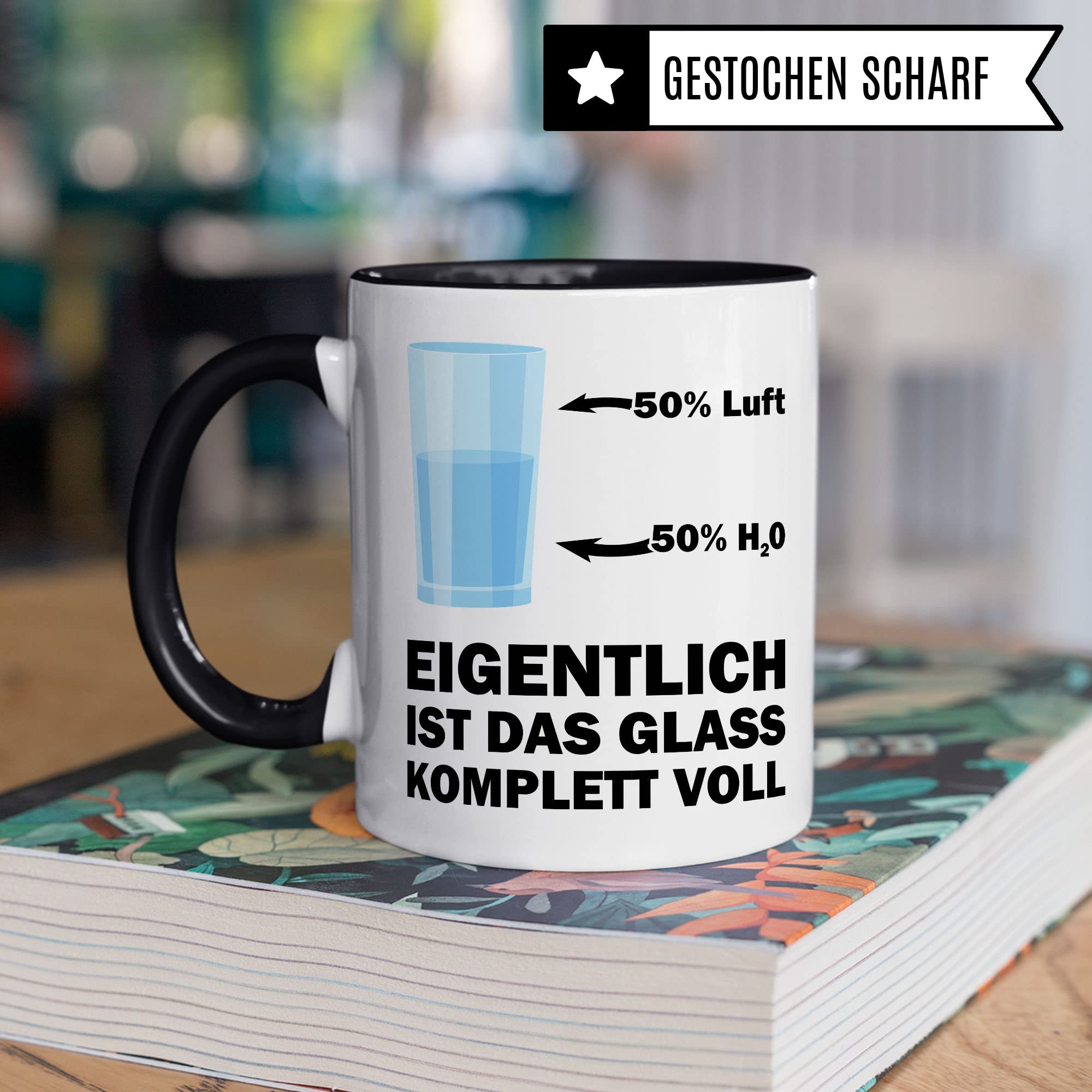 Chemiker Tasse Geschenkidee Kaffeetasse Humor Witz Geschenk für Optimisten Chemilehrer Chemilehrerin Kaffeebecher Chemie Becher