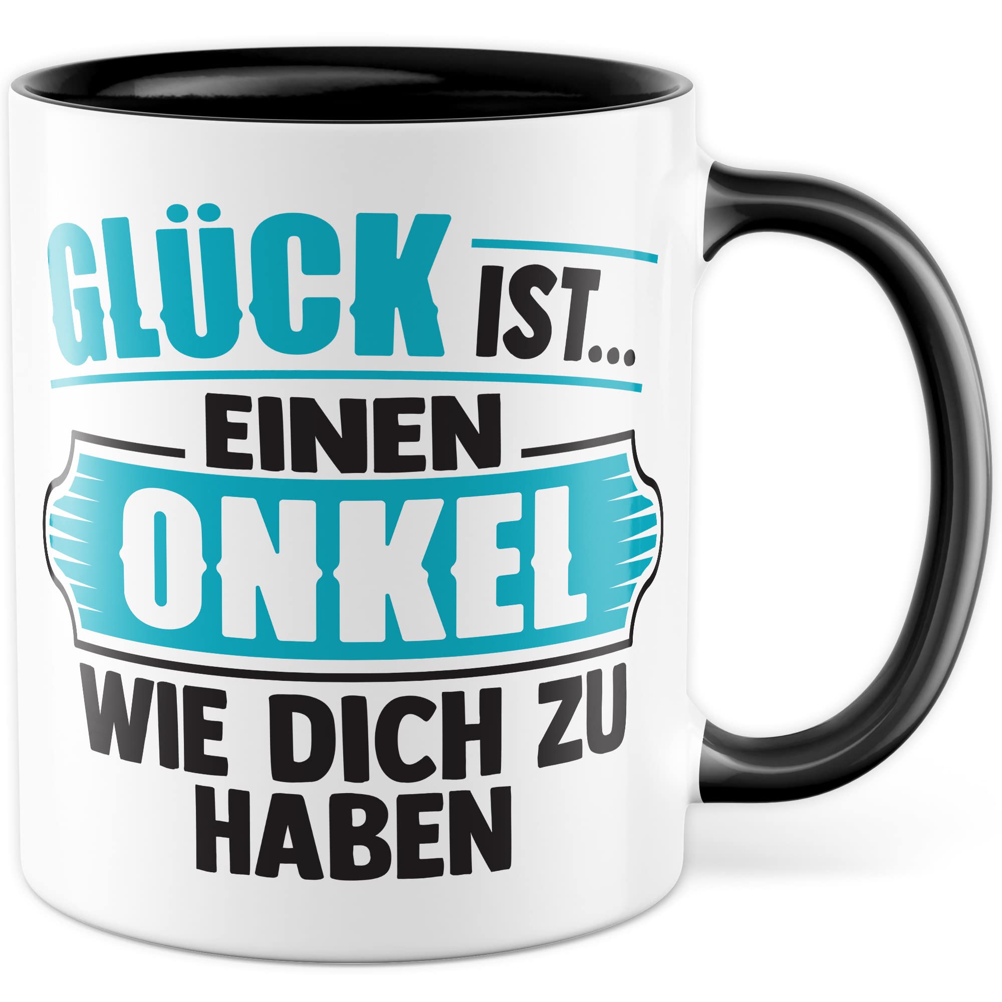 Onkel Tasse Geschenk lustig Bruder Kaffeetasse Nichte Kaffee-Becher Neffe Geschenkidee Familie Humor Geschwister Patenonkel Pate Patenkind