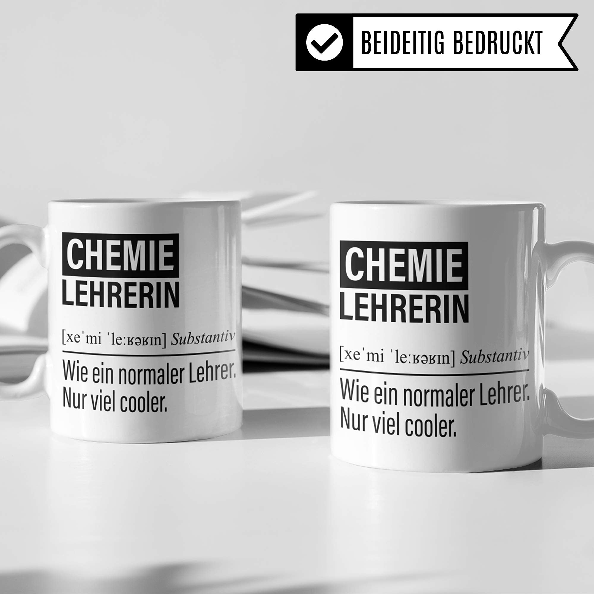 Chemielehrerin Tasse, Geschenk für Chemie Lehrerin, Kaffeetasse Geschenkidee Lehrerin, Kaffeebecher Lehramt Schule Chemie Unterricht Witz