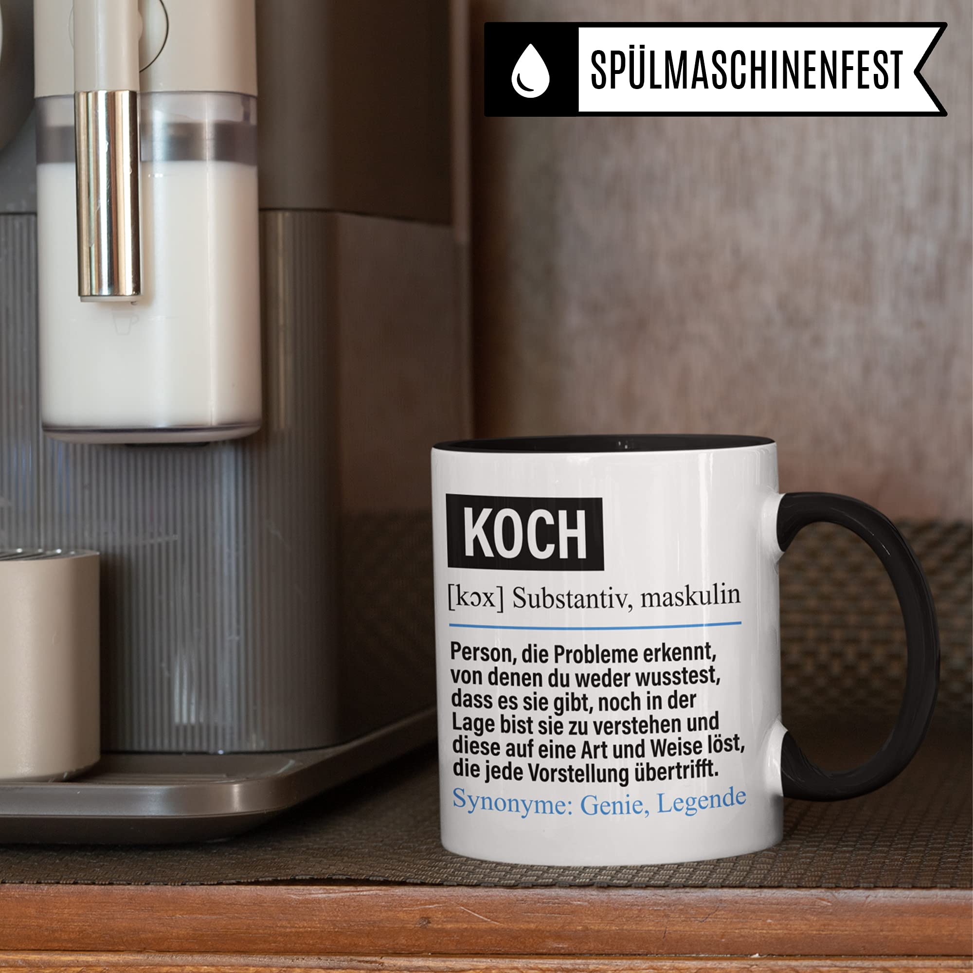 Koch Tasse lustig, Koch Geschenk Beruf, Spruch Küchenchef Geschenkidee, Kaffeetasse Beruf Köche Kaffeebecher Teetasse Becher