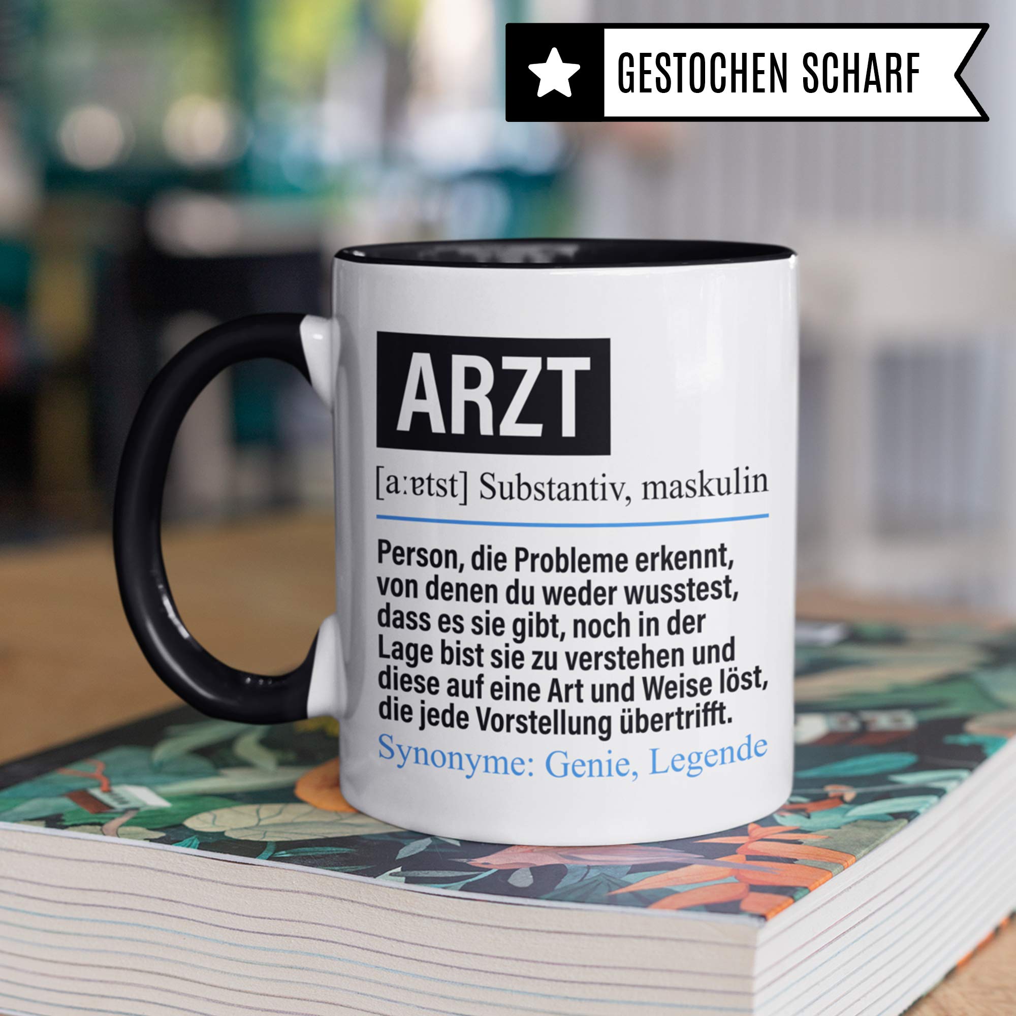 Pagma Druck Tasse Arzt lustig, Arzt Geschenk, Spruch Doktor Geschenkidee, Kaffeetasse Beruf Mediziner Facharzt Hausarzt Chefarzt Kaffeebecher Teetasse Ärzte Becher