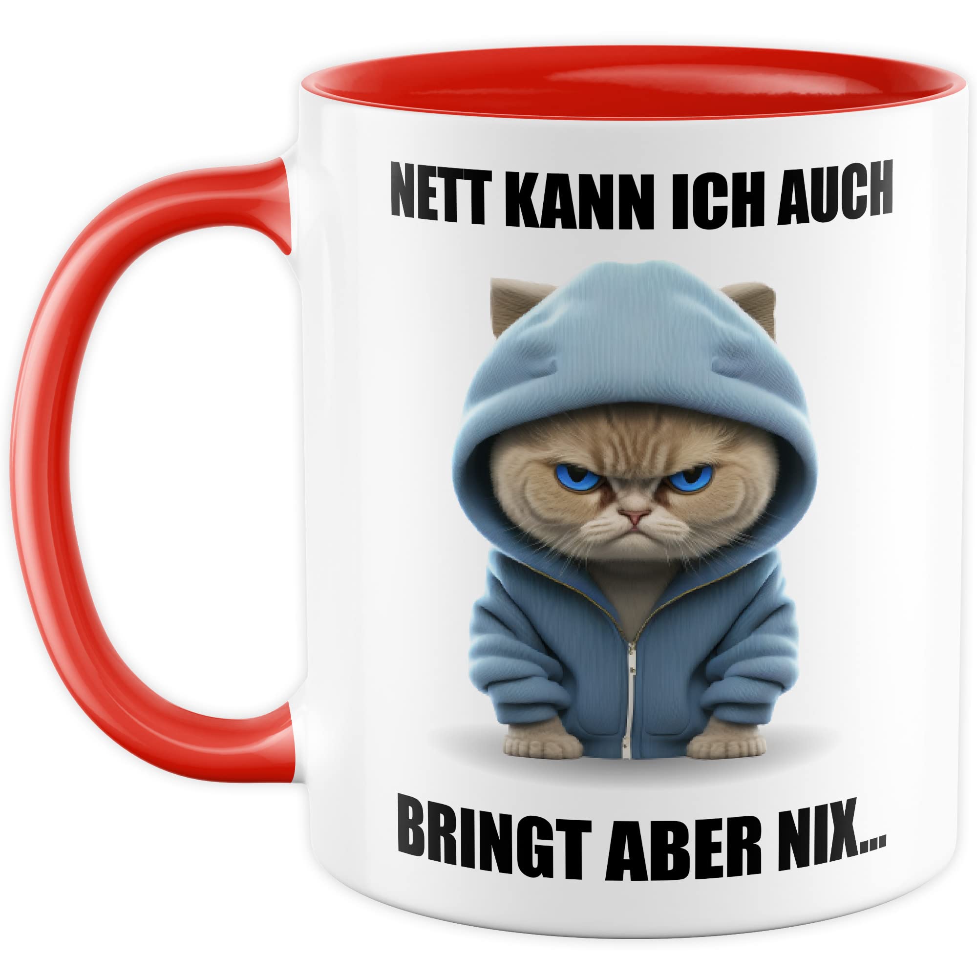 Katzen Tasse Katze Geschenk lustig Katzenmama Geschenkidee Kater Kaffeebecher Katzenpapa Teetasse