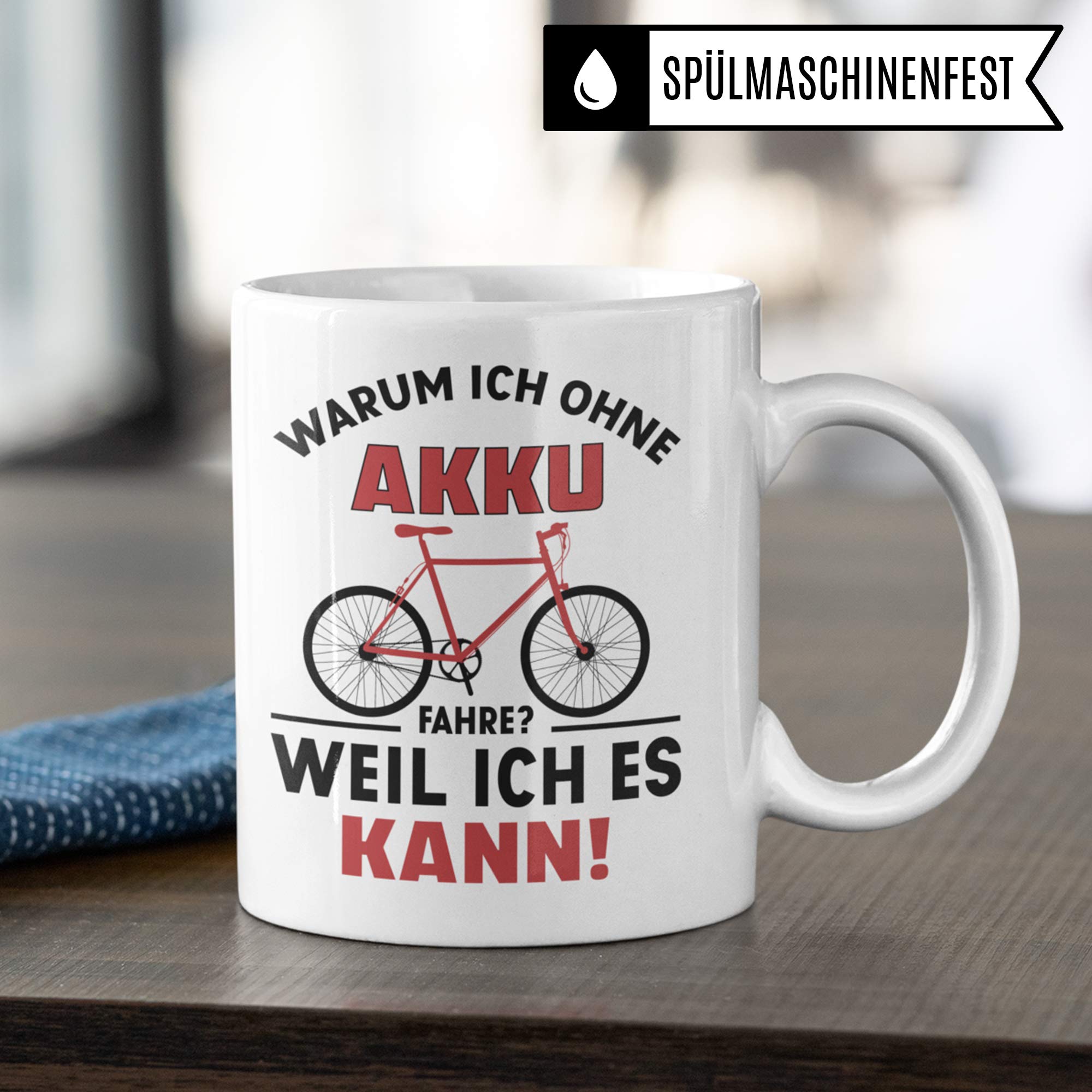 Pagma Druck Fahrrad Tasse lustig, Geschenk Fahrradfahrer Männer, Becher Fahrradmotiv Fahrräder, Rennrad Mountainbike Fahrrad Geschenkideen lustig Radsport Radfahren Radfahrer Kaffeetasse