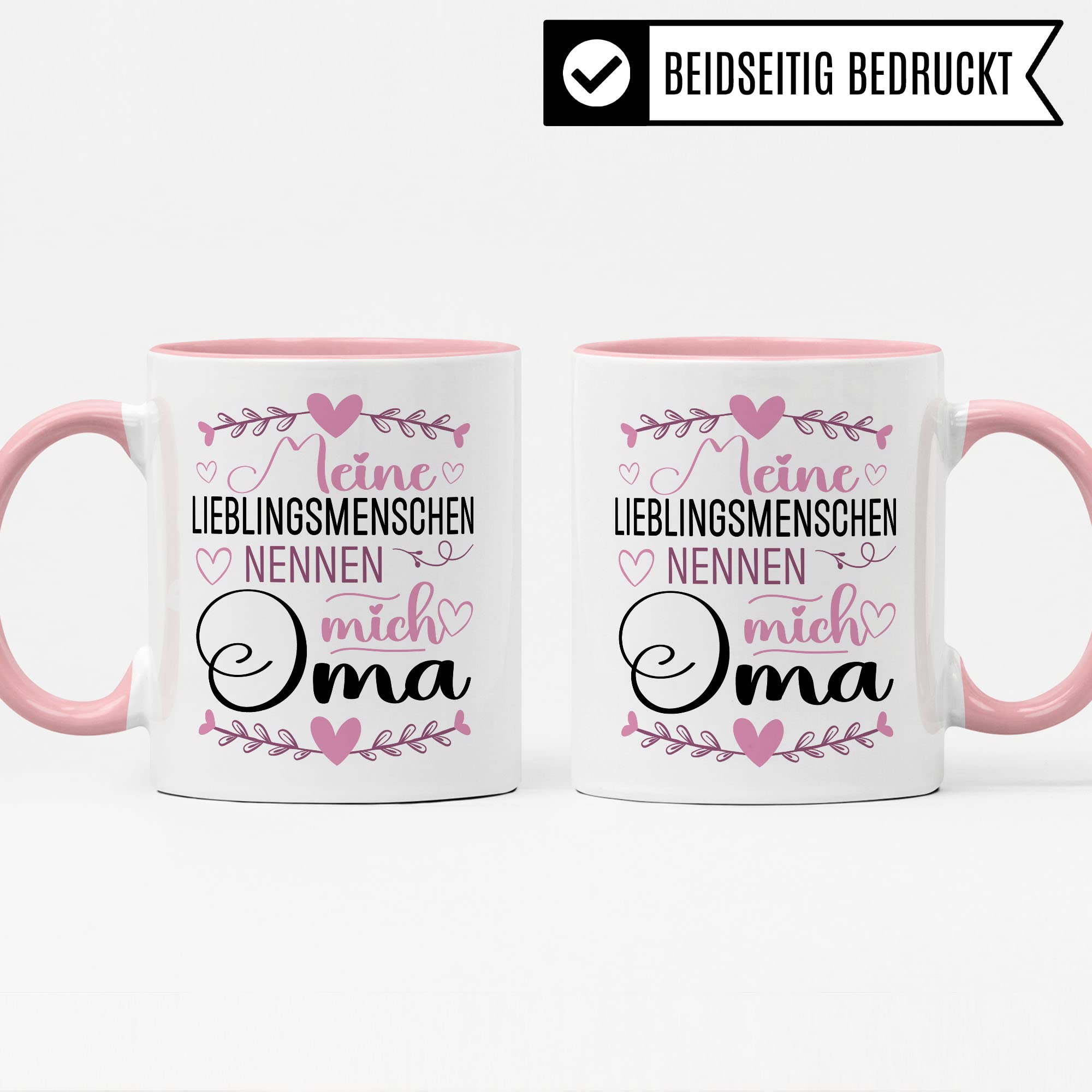 Enkel Tasse Geschenk, Meine Lieblingsmenschen nennen mich Oma Geschenkidee Enkel Enkelkinder Kaffeetasse mit Spruch Kaffee-Becher Enkelin Familie