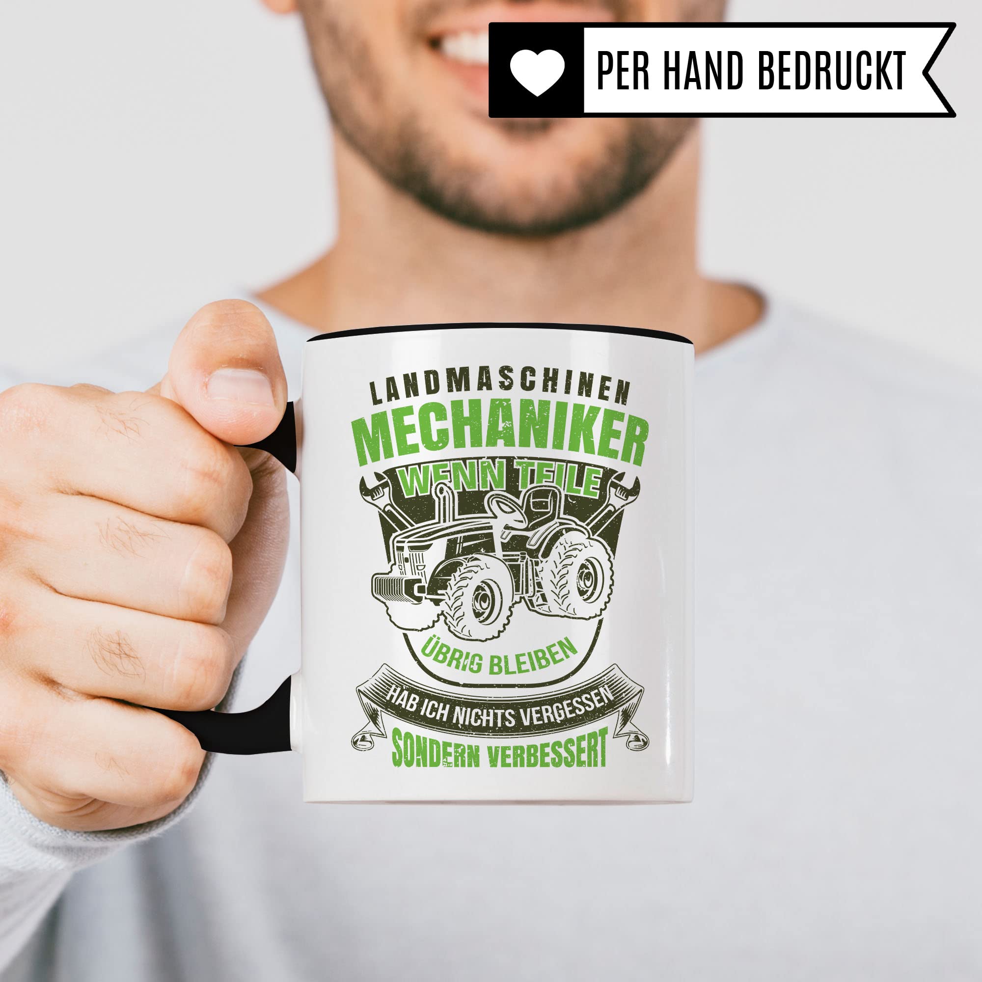 Mechaniker Tasse Geschenkidee Landmaschinen Kaffeetasse Humor Witz Geschenk für Kfz-Mechaniker Kaffeebecher Automechaniker Becher