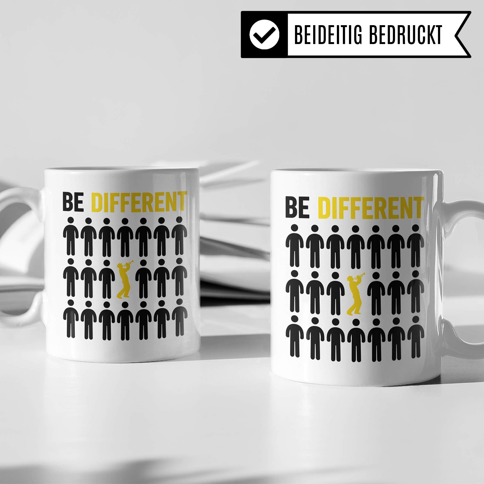 Pagma Druck Trompete Tasse, Trompete Geschenke Becher, Kaffeetasse für Trompeter und Trompetenspieler, Trompete Geschenkideen Kaffeetasse Deko Musiker Blechbläser Dekoration Spruch