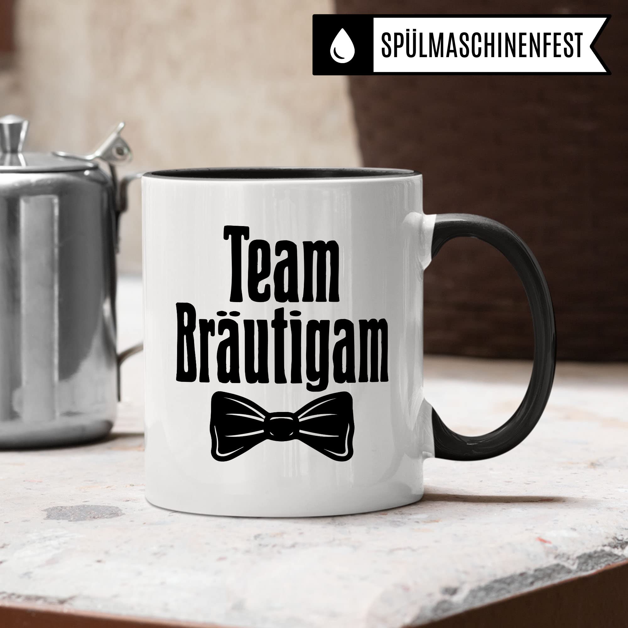 Trauzeuge fragen Team Bräutigam Motiv Geschenk Freund Trauzeuge süßes Motiv schöne Geschenkidee Kaffeetasse Teebecher Hochzeit Trauung Kaffee-Becher