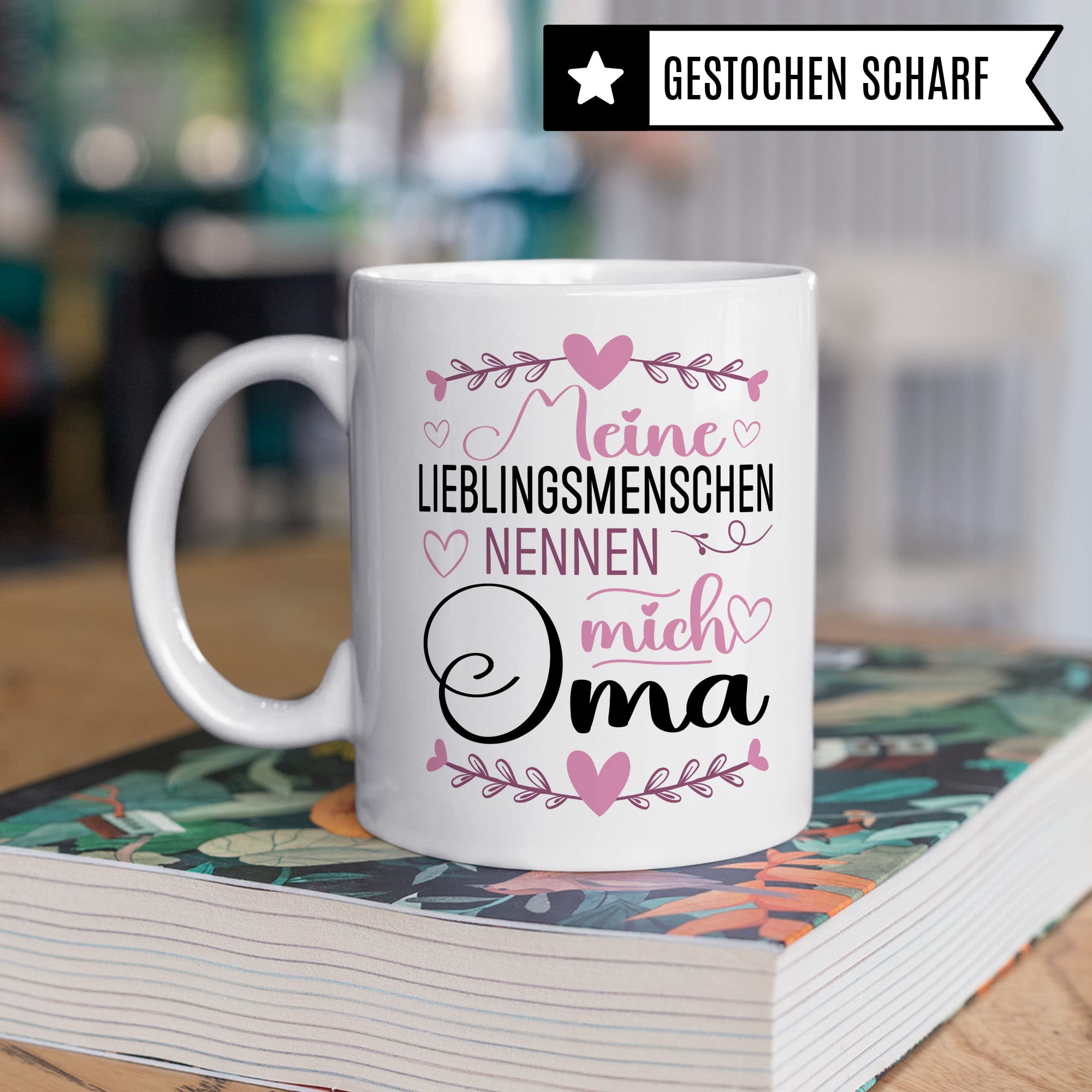 Enkel Tasse Geschenk, Meine Lieblingsmenschen nennen mich Oma Geschenkidee Enkel Enkelkinder Kaffeetasse mit Spruch Kaffee-Becher Enkelin Familie