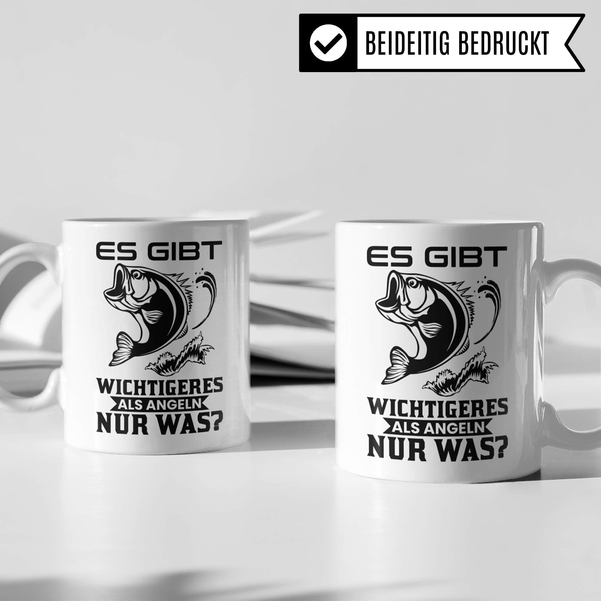 Pagma Druck Tasse Angler, Angeln Geschenk, Becher Fischer Angel Fischerei Spruch Kaffeetasse, Geschenke für Angler lustig Kaffeebecher Männer, Angelrute Fisch Motiv