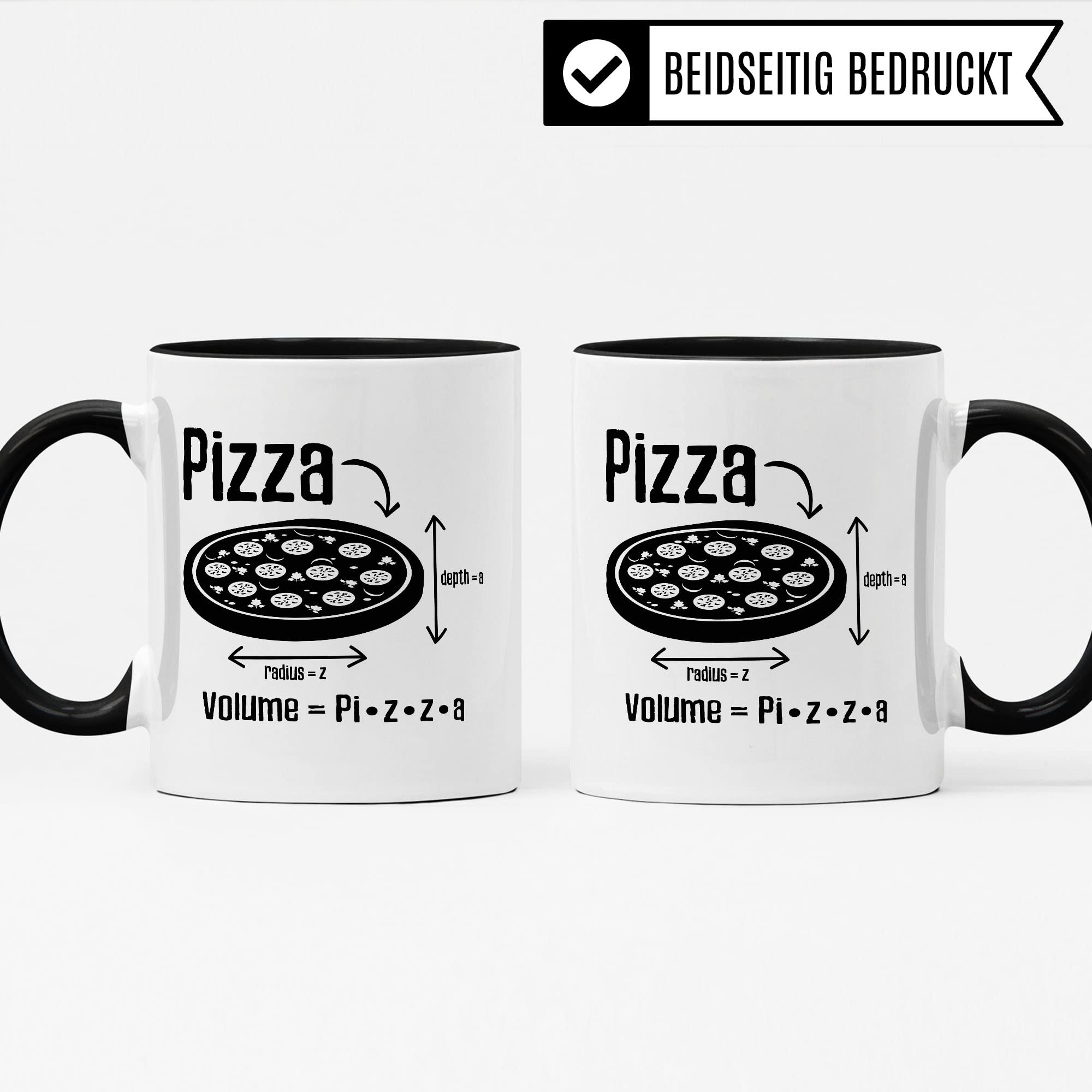 Mathe Tasse Geschenkidee Pizza Kaffeetasse Humor Witz Geschenk für Mathelehrer Mathelehrerin Kaffeebecher Mathematik Becher
