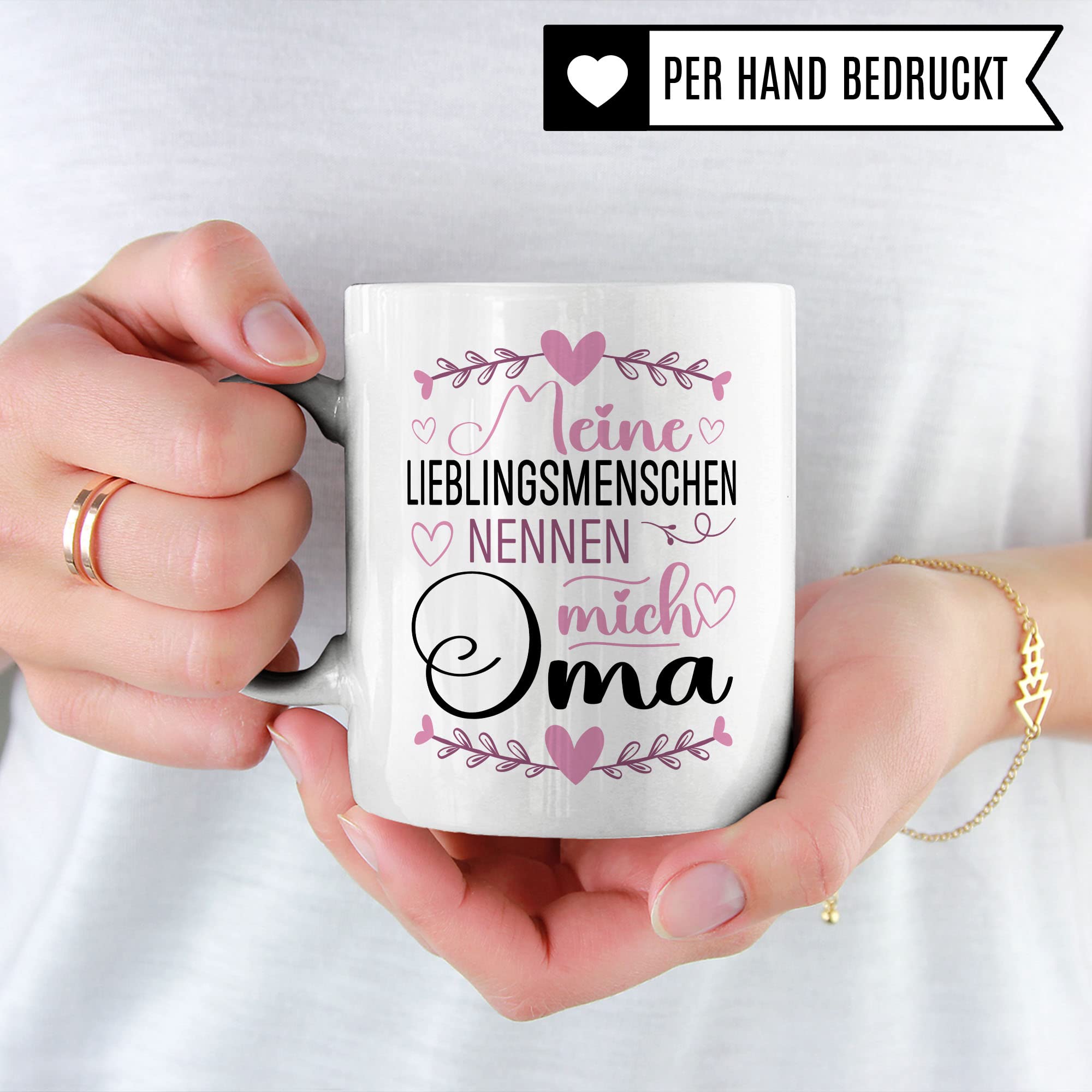 Enkel Tasse Geschenk, Meine Lieblingsmenschen nennen mich Oma Geschenkidee Enkel Enkelkinder Kaffeetasse mit Spruch Kaffee-Becher Enkelin Familie