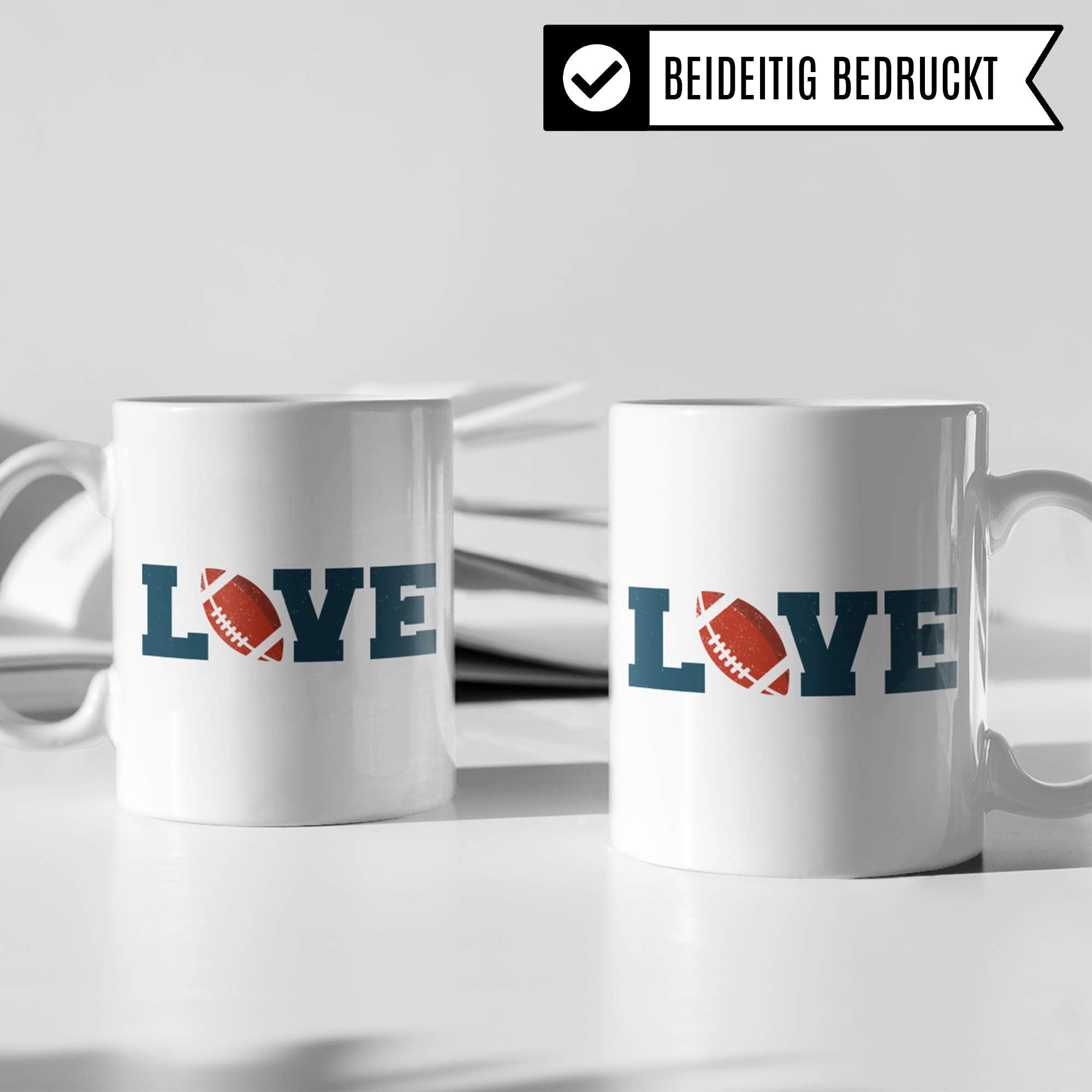 Pagma Druck American Football Geschenk, Football Tasse Geschenkidee für Footballer, Footballspieler Spruch Becher Geschenkidee, Kaffeetasse Footballverein Footballteam Kaffeebecher