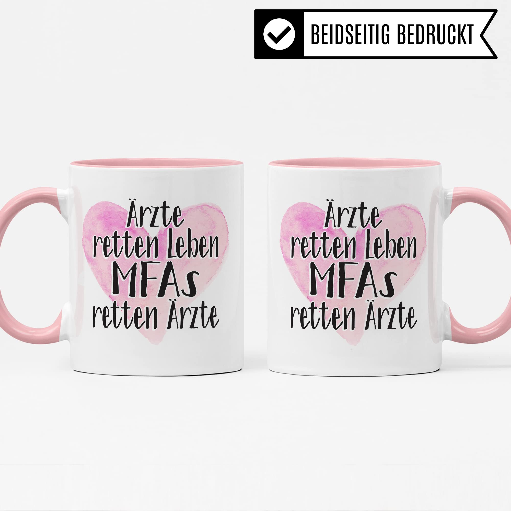 MFA Tasse, Ärzte retten Leben - MFAs retten Ärzte, Krankenschwester Geschenk, Arzthelfer Tasse Medizinische Fachangestellte Arzthelferin Kaffee-Becher